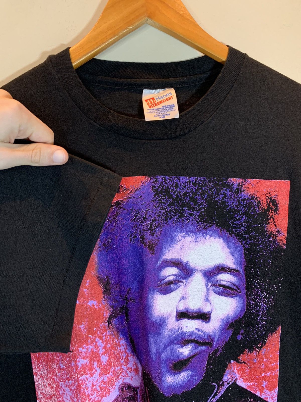 Band Tees *RARE* Vintage 90’s Jimi Hendrix Smoking Single Stitch Shirt Size US L / EU 52-54 / 3 - 6 Thumbnail