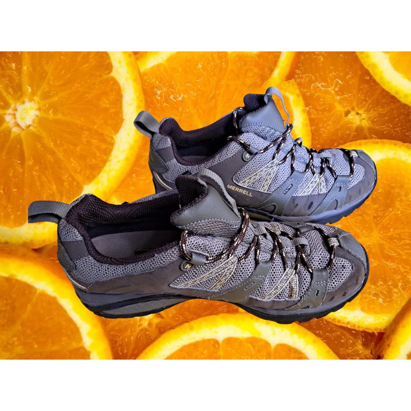 Merrell Merrell Brindle Gray and Brown Performance Hiking Shoe Size Size ONE SIZE - 1 Thumbnail