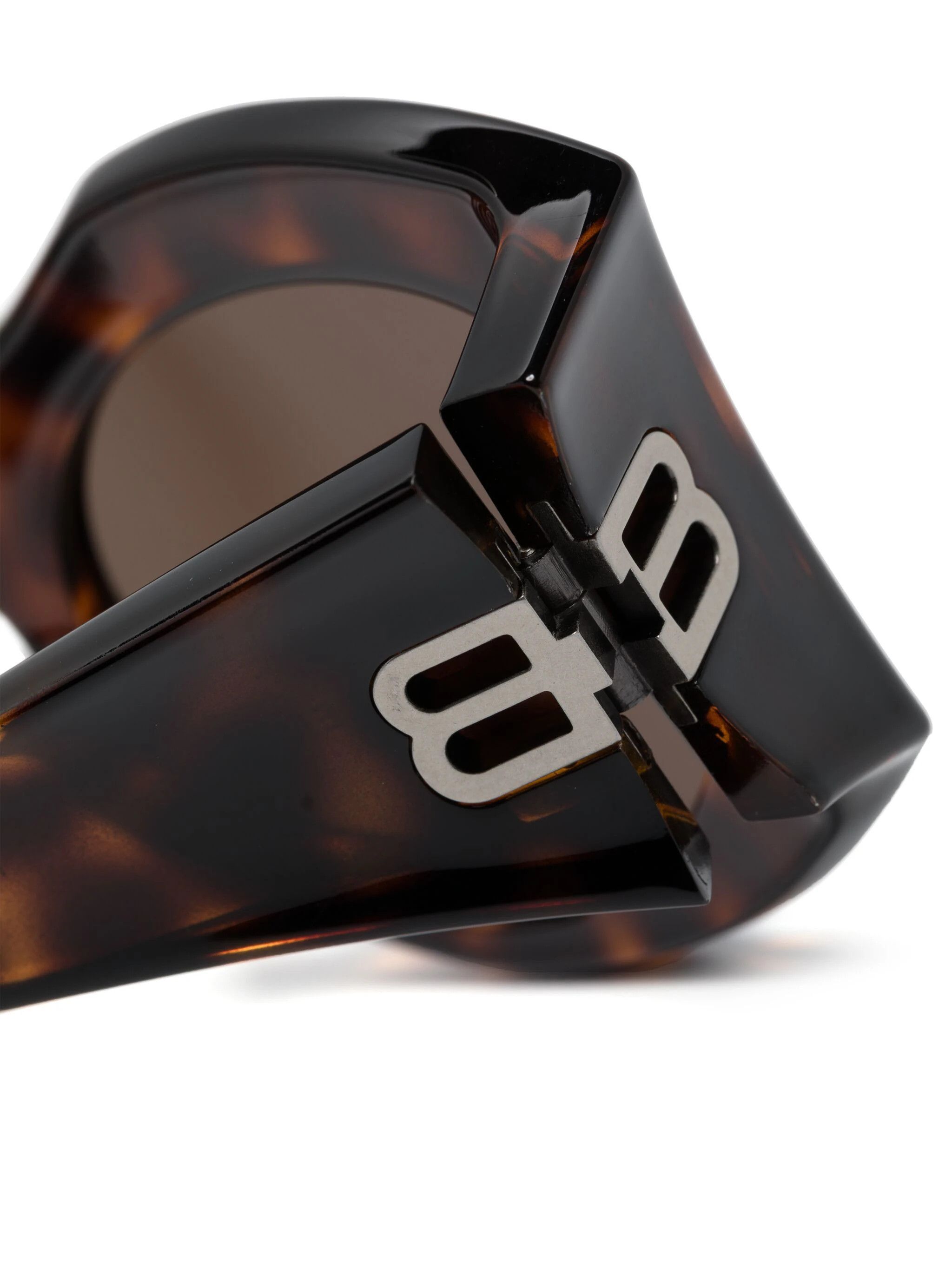 Balenciaga o1bcso1str1024 Size: OS / Hourglass Round Sunglasses Leopard Size ONE SIZE - 3 Thumbnail