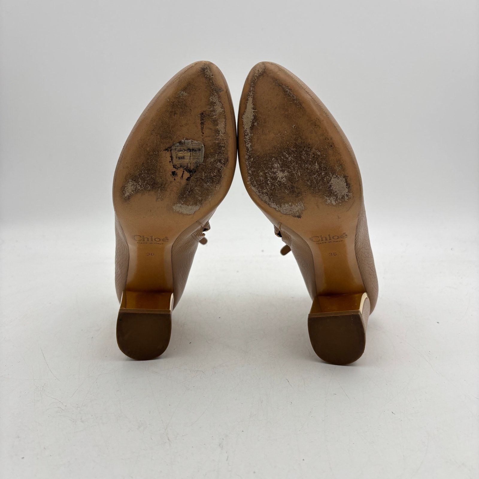 Chloe Chloe Beckie Gold Trim Ankle Boots Women's 36 Booties US 6 Size US 6 / IT 36 - 7 Thumbnail