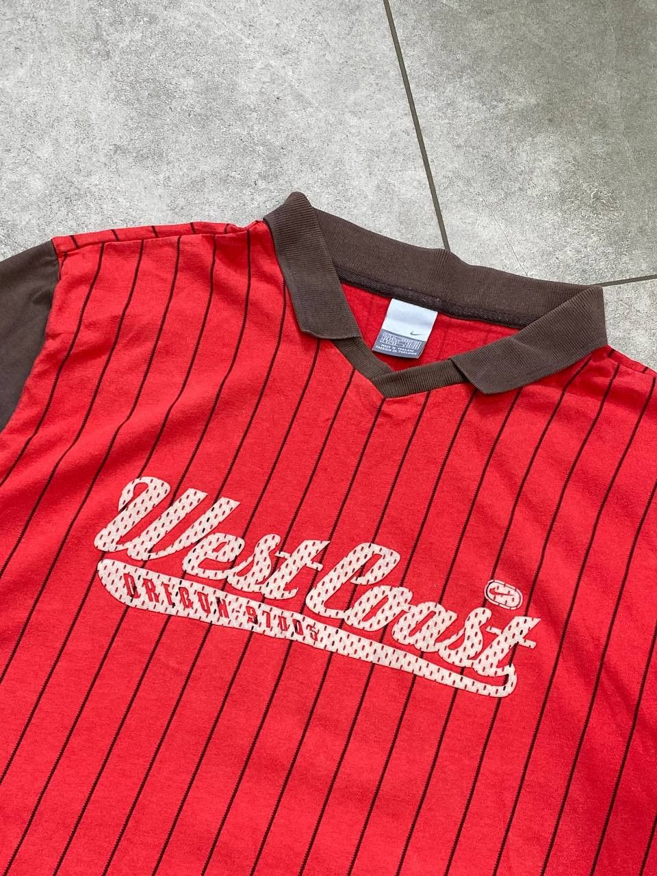 Nike Vintage Nike 2000s West Coast Oregon Striped Baseball Tee Size US XL / EU 56 / 4 - 7 Thumbnail
