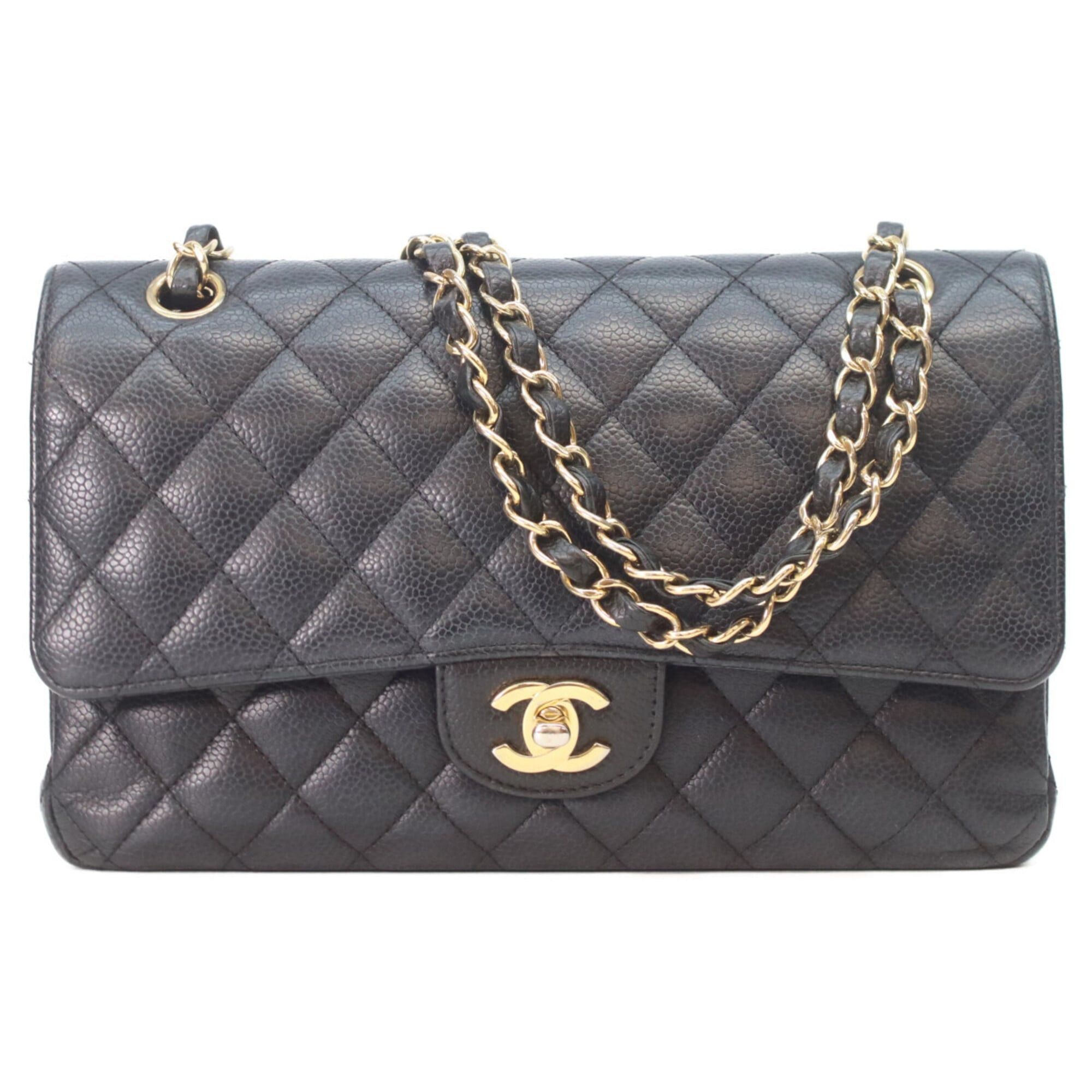 Chanel CHANEL Matelassé 25 Shoulder Bag, No. 27, A01112, Black Caviar Leather, Gold Hardware, Women's. Size ONE SIZE - 1 Thumbnail