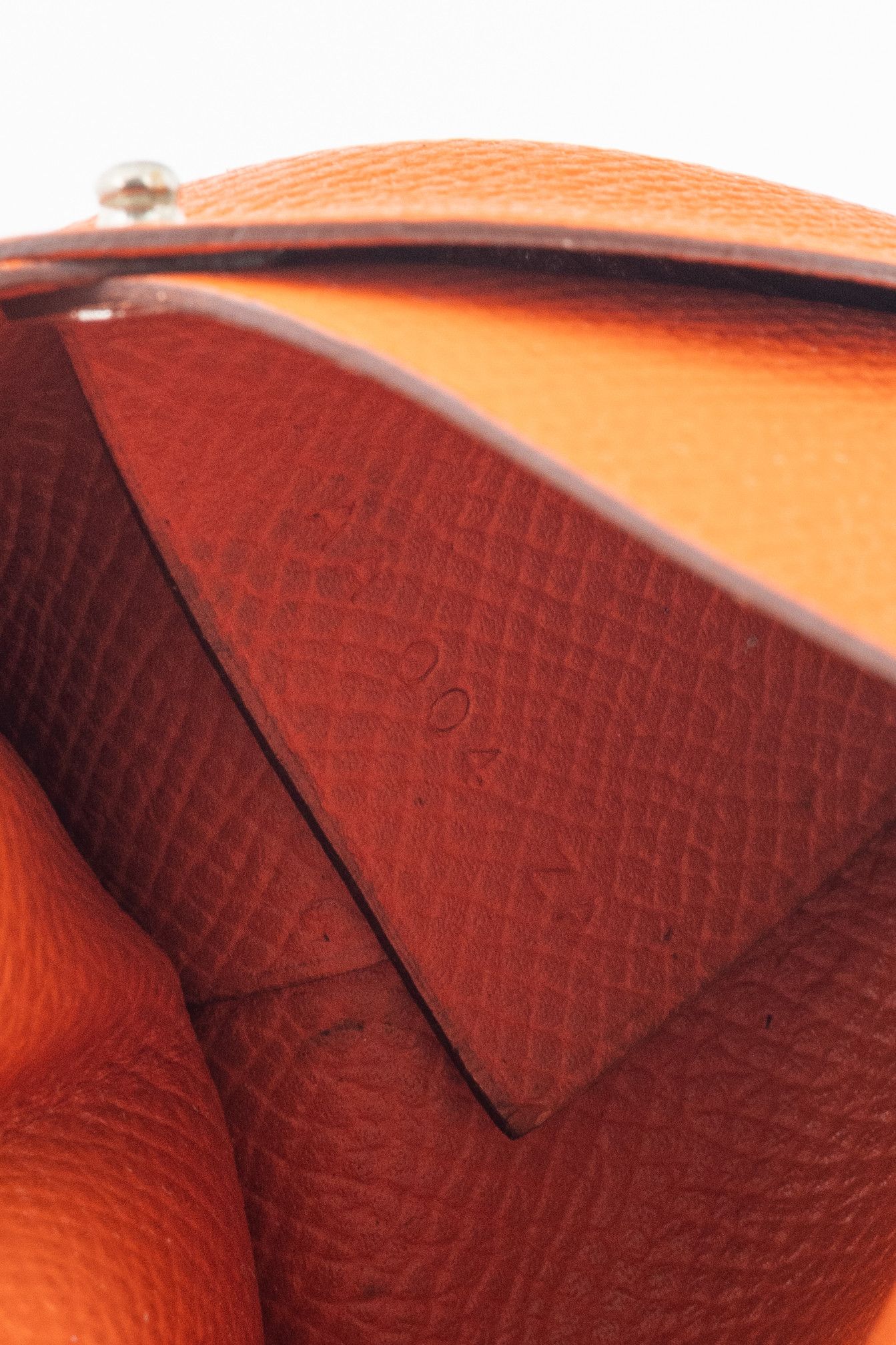 Hermes Hermes Bastia Orange Epsom Calfskin Change Purse Size ONE SIZE - 7 Thumbnail