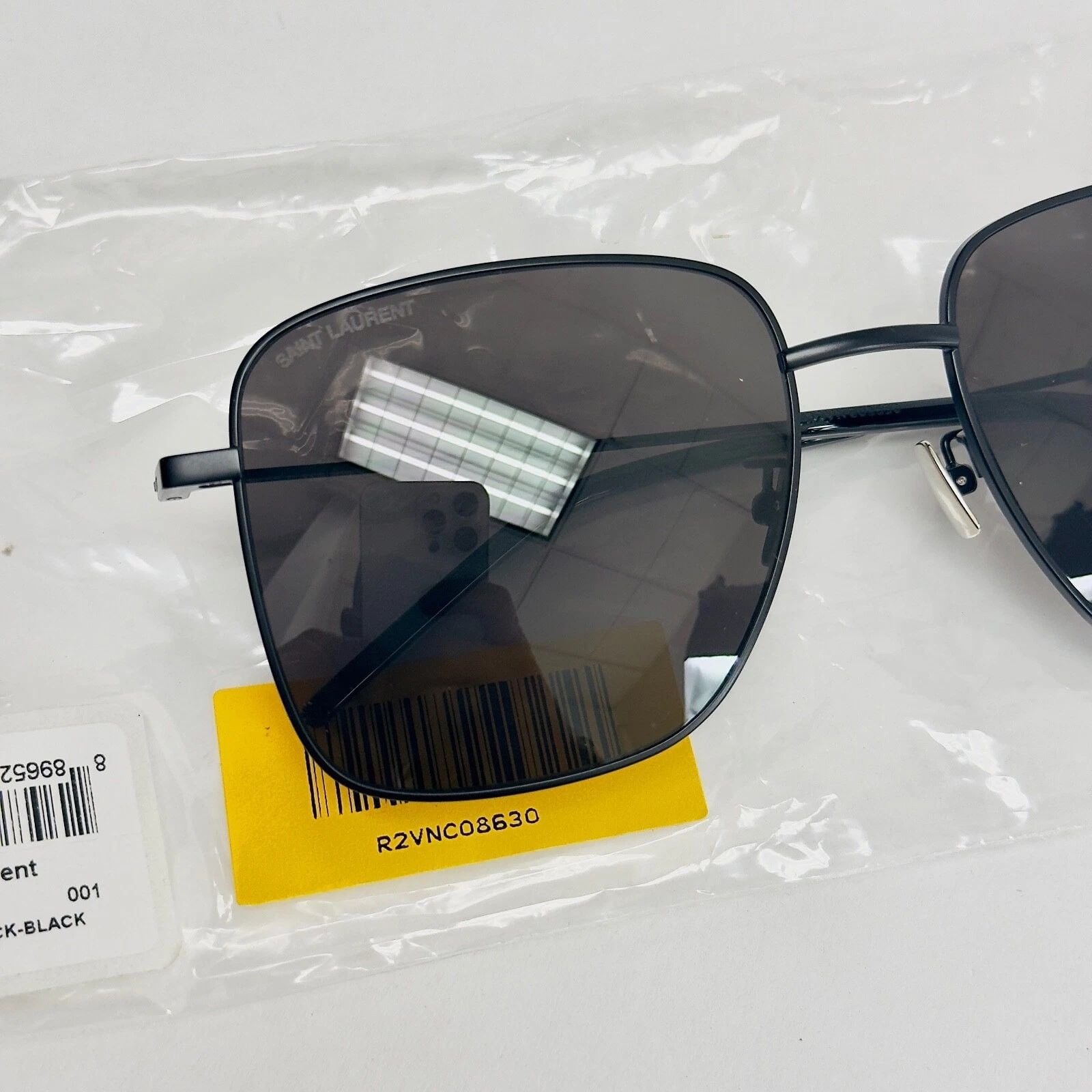 Yves Saint Laurent SAINT LAURENT 312 YSL SL312 001 Matte Unisex Sunglasses Size ONE SIZE - 6 Thumbnail