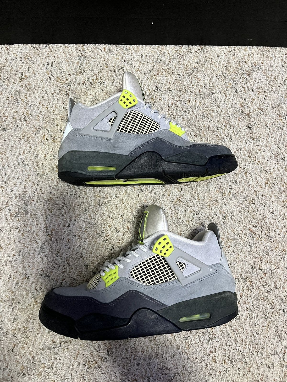 Jordan 4 Neon | Grailed