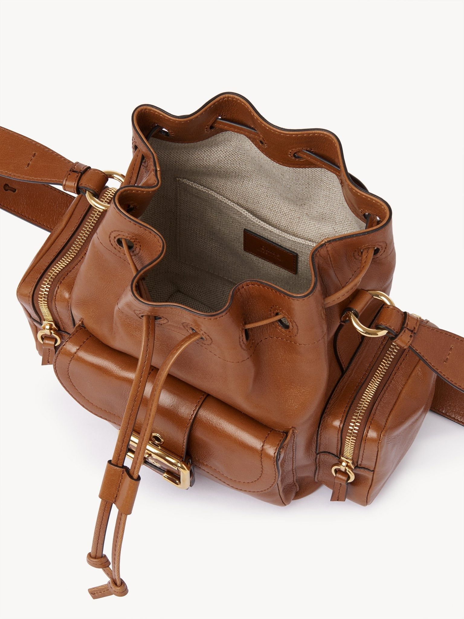 Chloe o1loc1c11025 Size: OS / Camera Bucket Bag in Clay Brown Size ONE SIZE - 4 Thumbnail