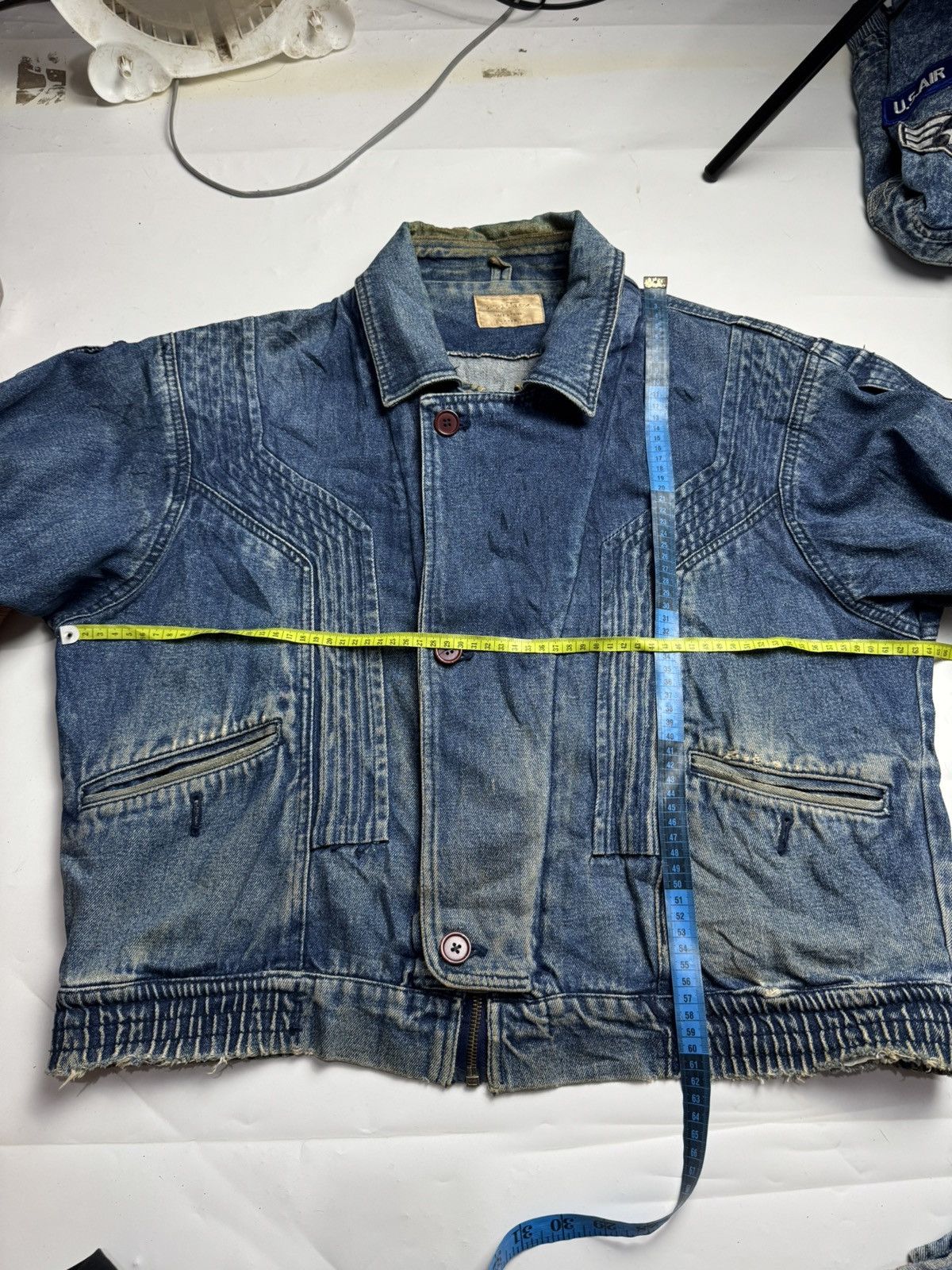 If Six Was Nine × Japanese Brand × Le Grande Bleu (L.G.B.) Japanese Double Layers Denim Jacket ifsix Lgb style Size US L / EU 52-54 / 3 - 8 Thumbnail