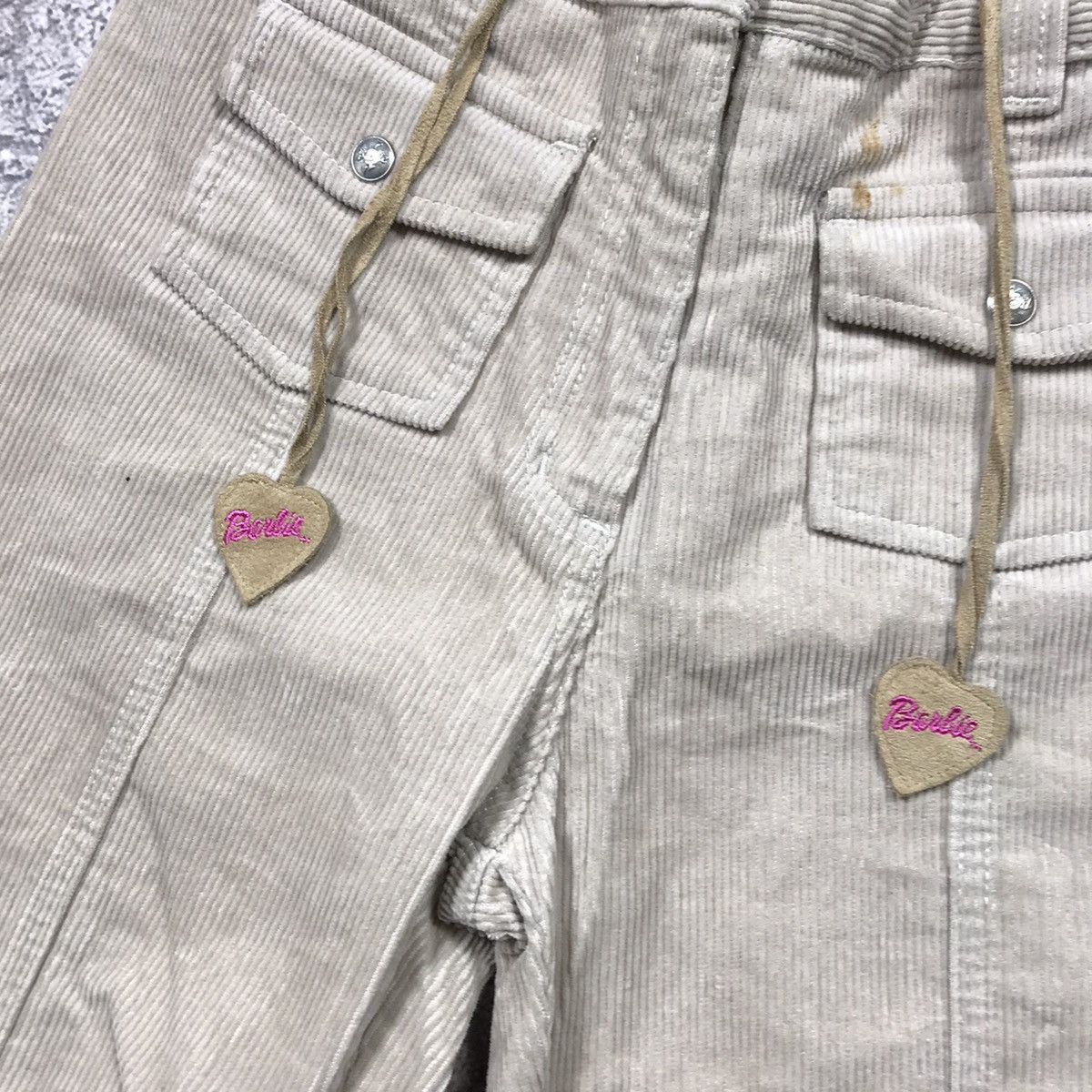 Vintage Vintage 90s Floral Embroidered Baggy Pants Y2K Coquette 25 Size 25" / US 0 / IT 36 - 6 Thumbnail
