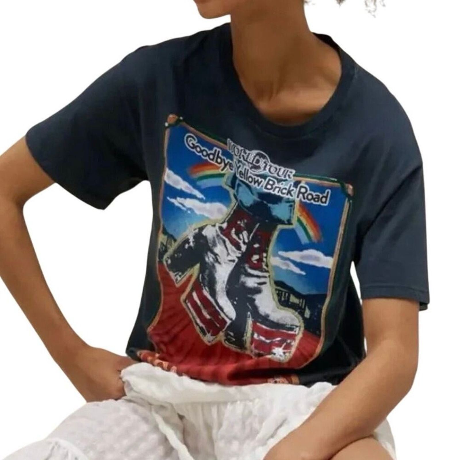 Daydreamer DAYDREAMER Elton John Hollywood Boots Boyfriend Tee Size S Size S / US 4 / IT 40 - 3 Thumbnail