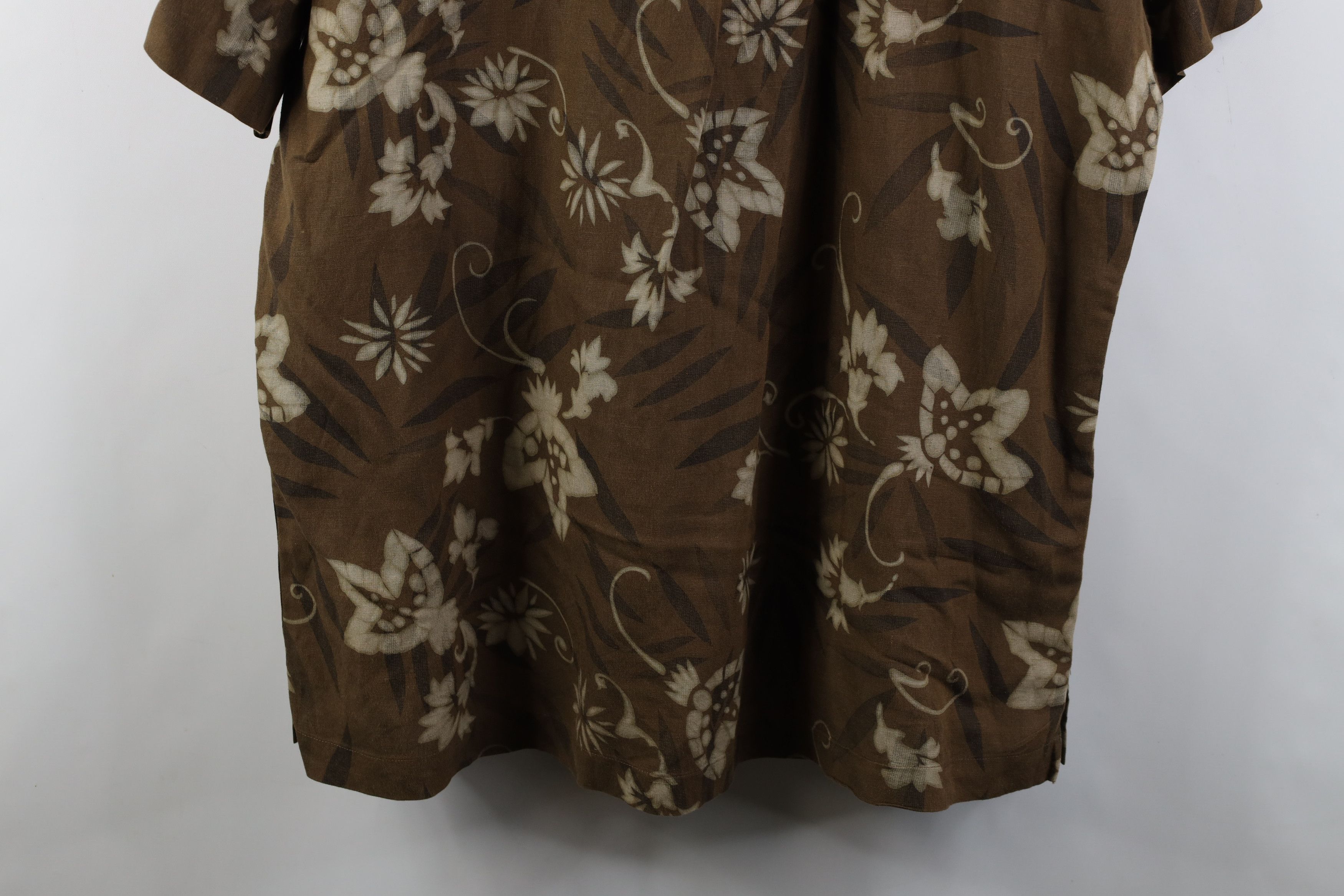 Vintage Vintage 90s Streetwear Flower Luau Hawaiian Button Shirt Size US XL / EU 56 / 4 - 11 Thumbnail