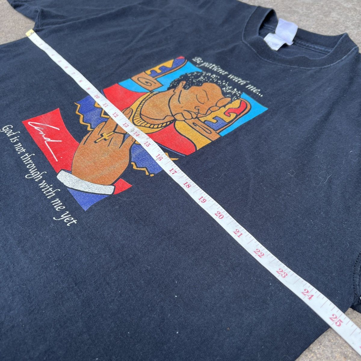 Vintage Vintage Be patient with me...God is not through with me yet Size US XXL / EU 58 / 5 - 5 Thumbnail