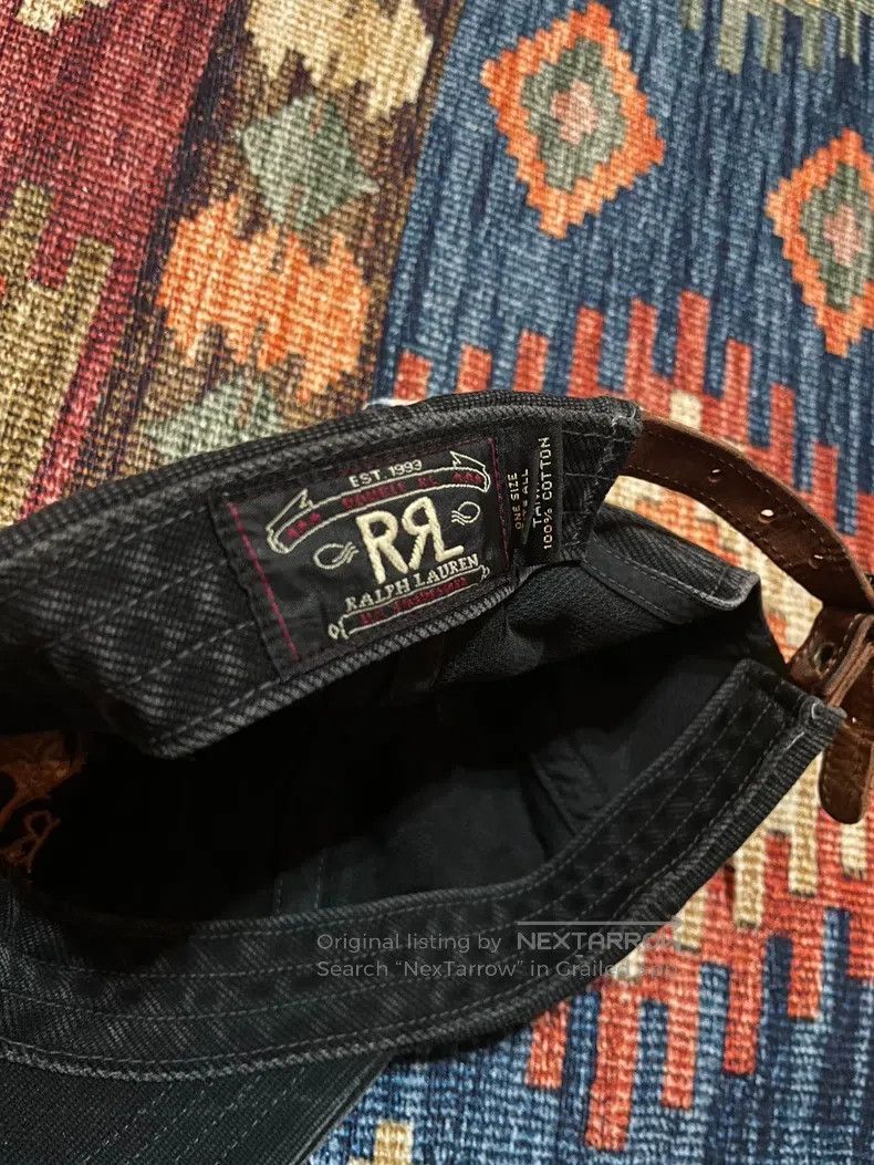RRL Ralph Lauren RRL Ralph Lauren Rare Year Three Star Logo Old Canvas Crow Size ONE SIZE - 6 Thumbnail