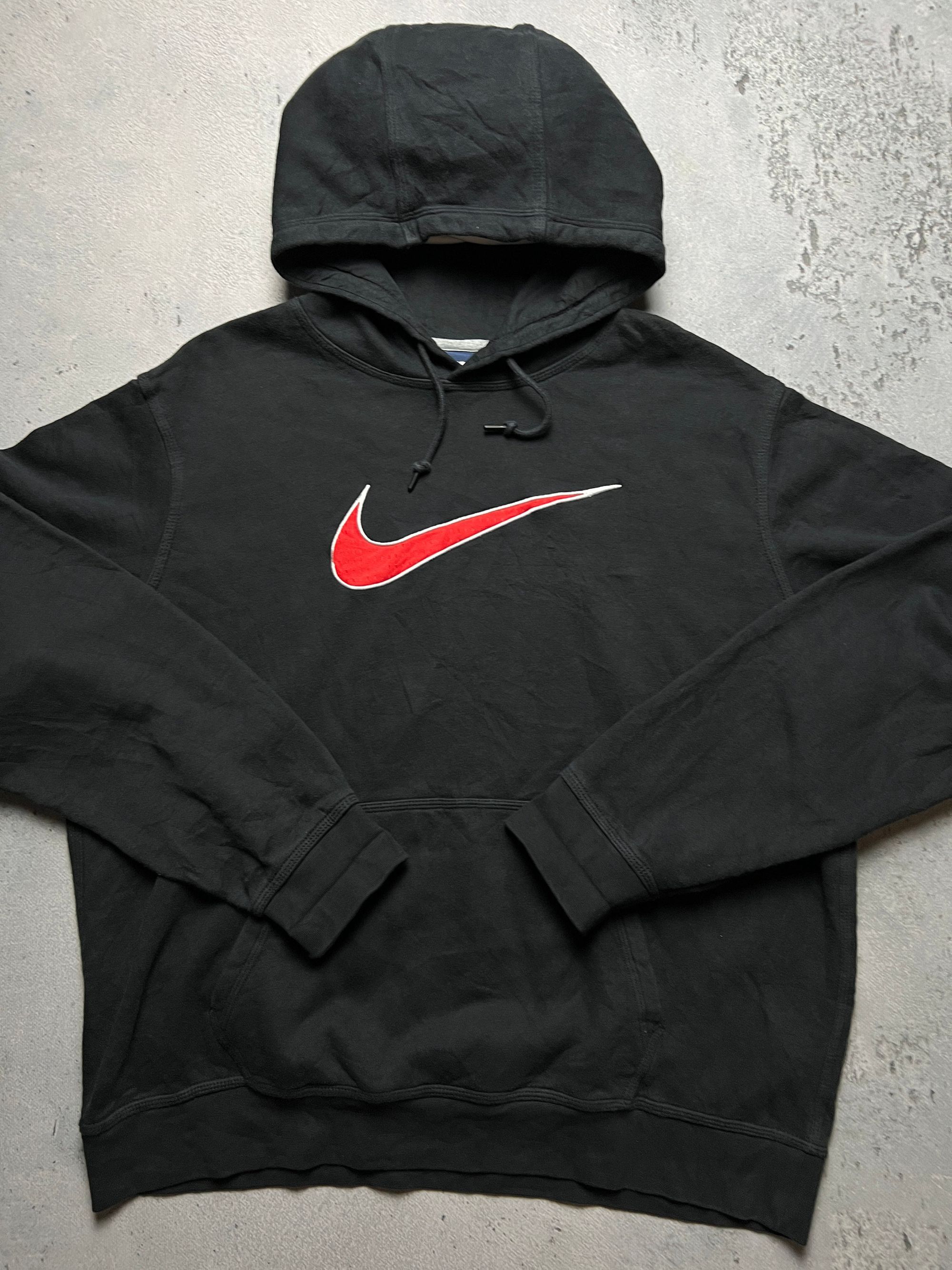 Nike Nike vintage hoodie center swoosh logo spellout y2k crew Size US XL / EU 56 / 4 - 5 Thumbnail