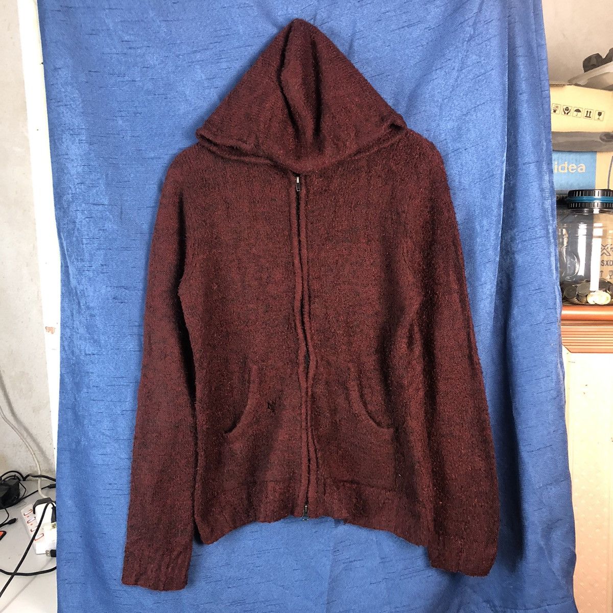 Michel Klein Dark Maroon Hoodie #842