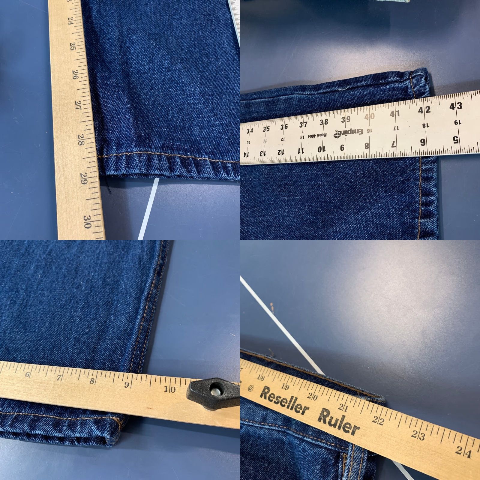 Vintage Berne Denim Jeans Mens 44x30 Blue Straight Fit Workwear P422 Jeans Size US 44 / EU 60 - 9 Thumbnail