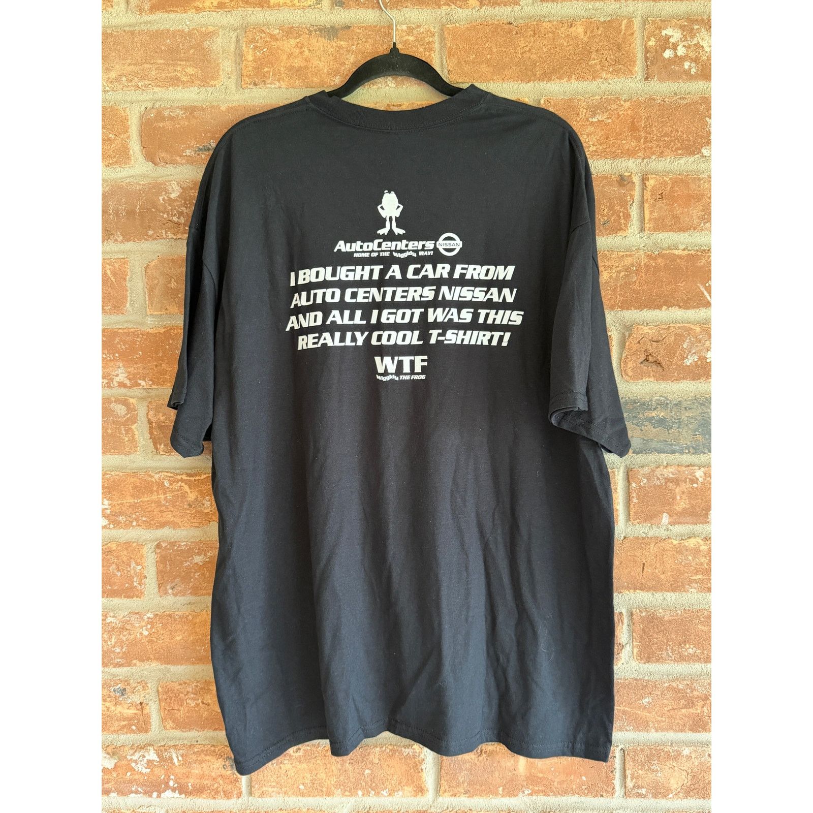 Vintage WTF Wiggidy Frog Graphic Tee Black 2XL Size US XXL / EU 58 / 5 - 2 Thumbnail