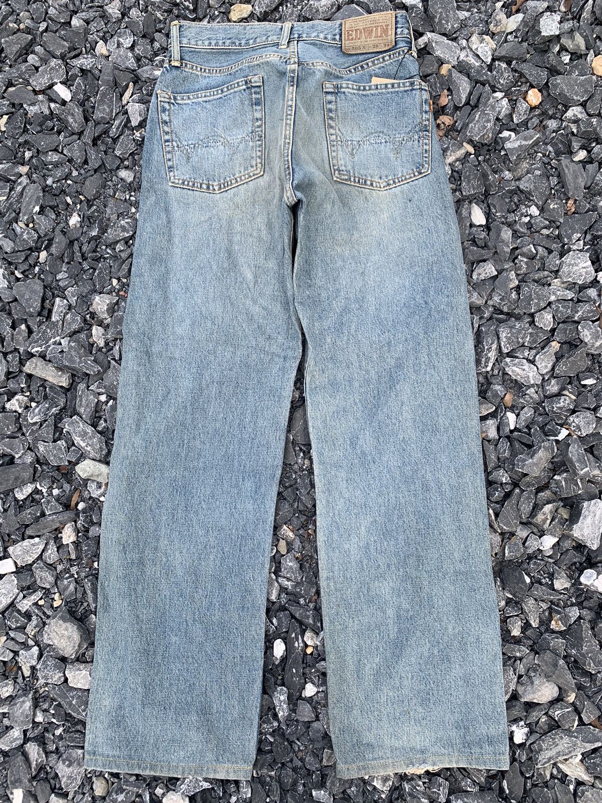 Kapital VINTAGE EDWIN 505X SELVEDGE BUTTON FLY DISTRESSED DENIM Size US 27 - 2 Thumbnail
