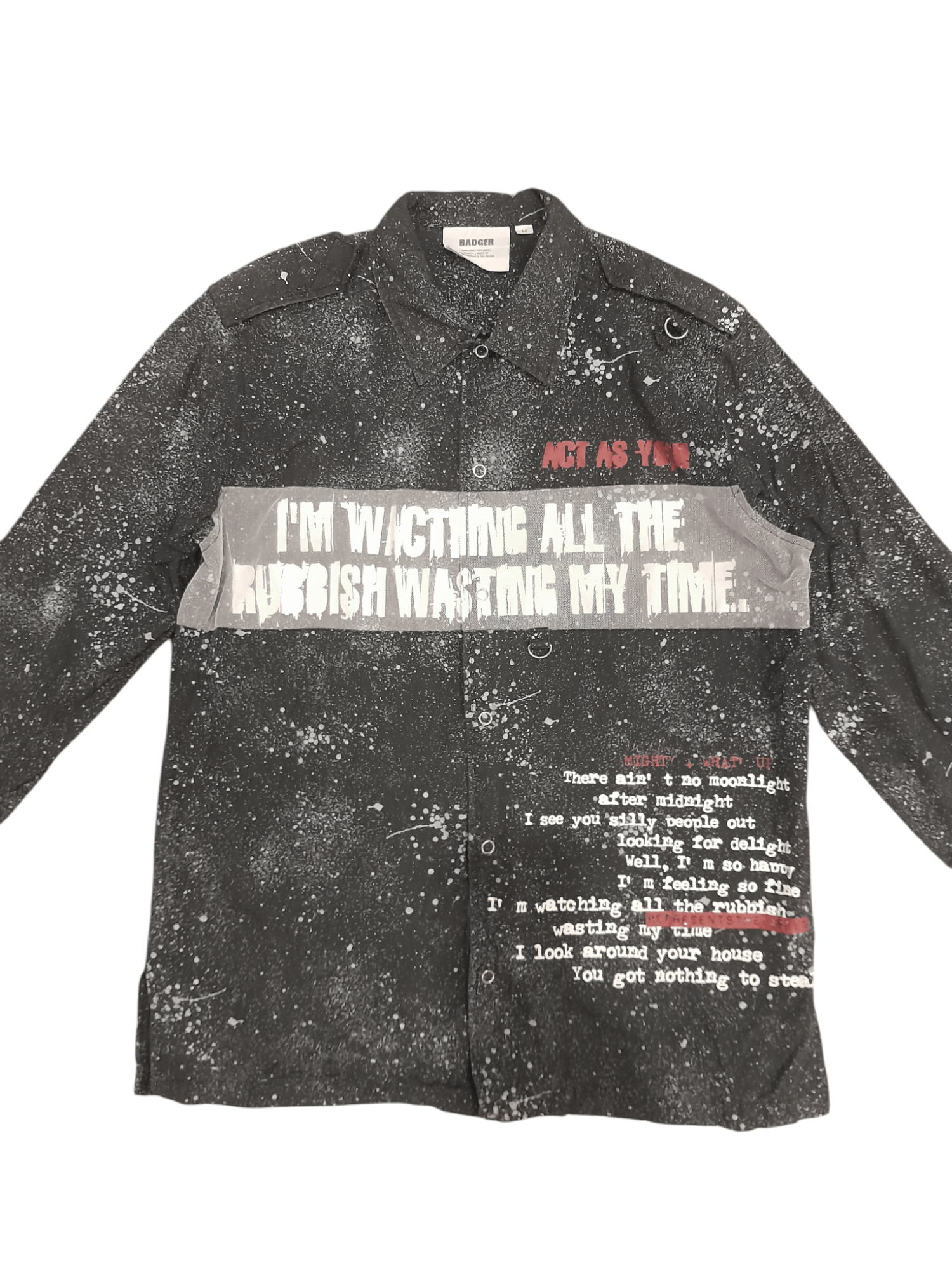 Seditionaries Badger Anarchy Seditionaries Punk Shirt (F577) Size US M / EU 48-50 / 2 - 2 Thumbnail
