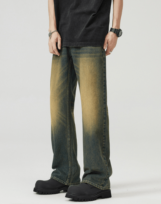 Japanese Brand × Jean American style washed wide leg flared baggy jeans Size US 32 / EU 48 - 2 Thumbnail