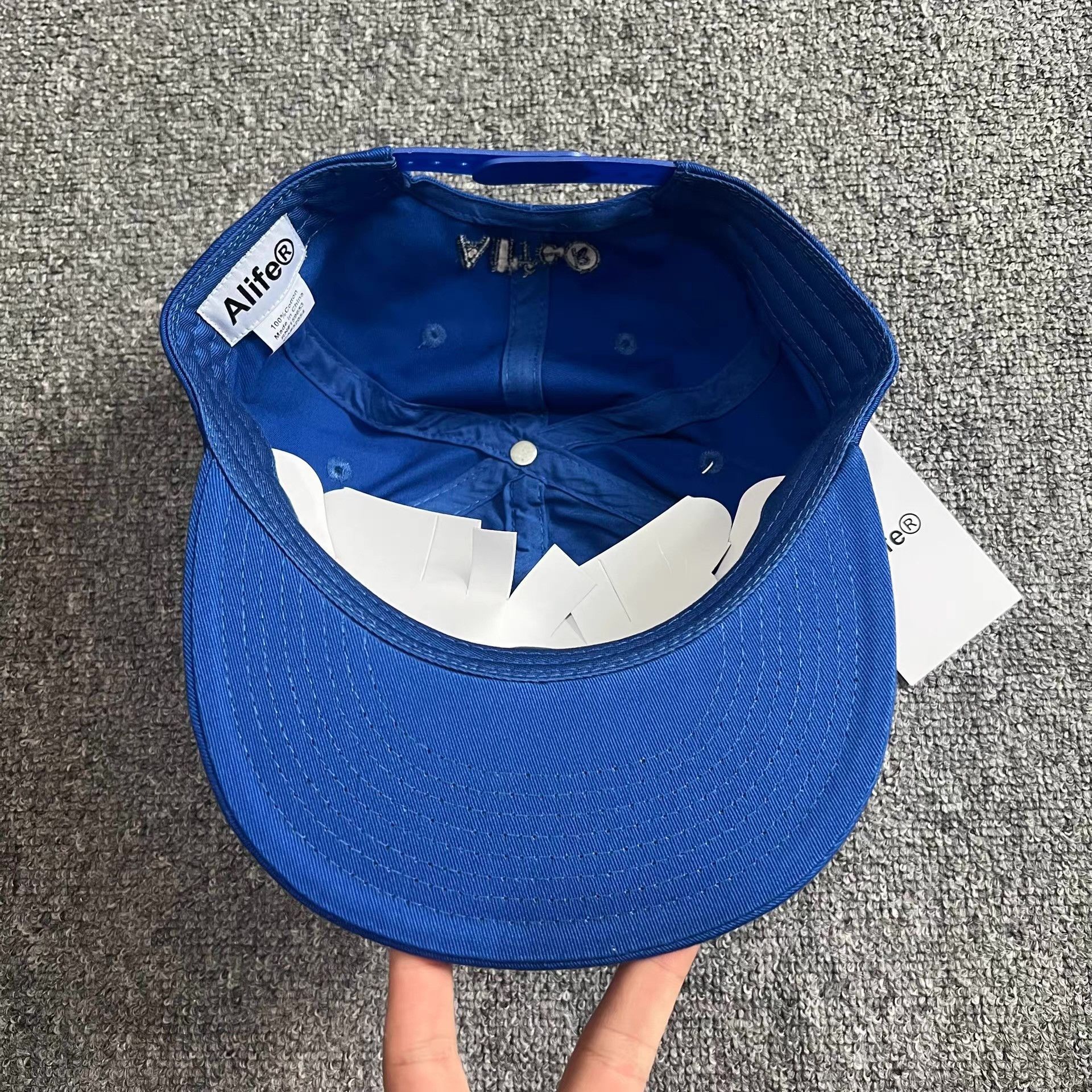 Alife Alife® Towel Solid Color Classic Flat Brim Baseball Cap Q7 Size ONE SIZE - 4 Thumbnail