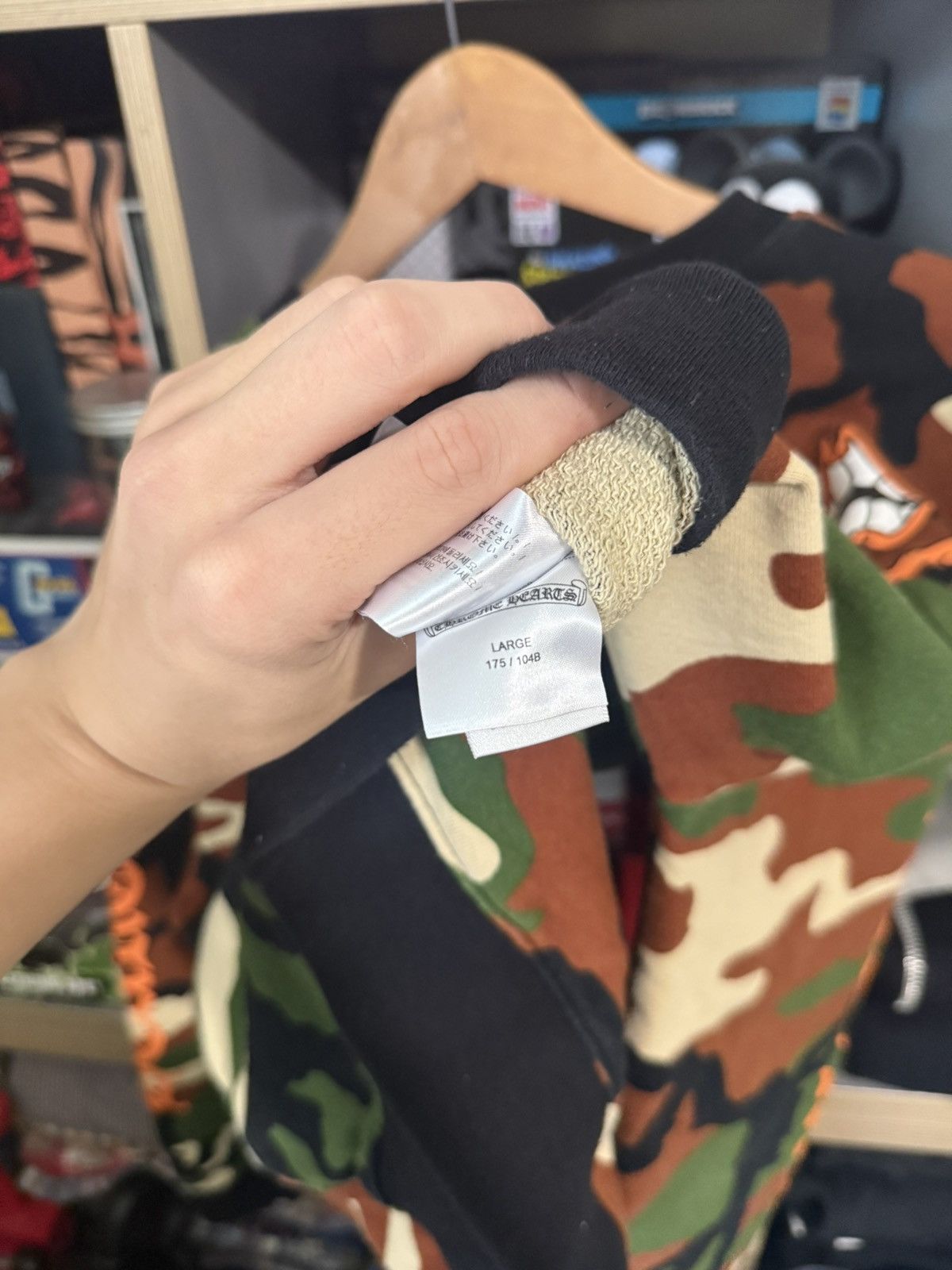 Chrome Hearts Chrome Hearts Camo Matty Boy “Caution” Crewneck Size US L / EU 52-54 / 3 - 5 Thumbnail