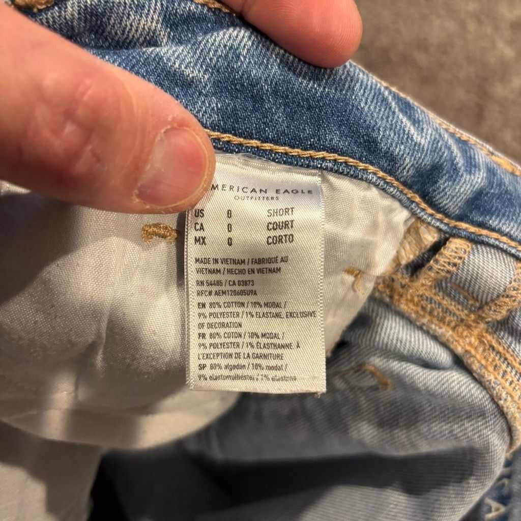 American Eagle Outfitters Women's American Eagle Mom Straight Jeans Size 25" / US 0 / IT 36 - 8 Thumbnail
