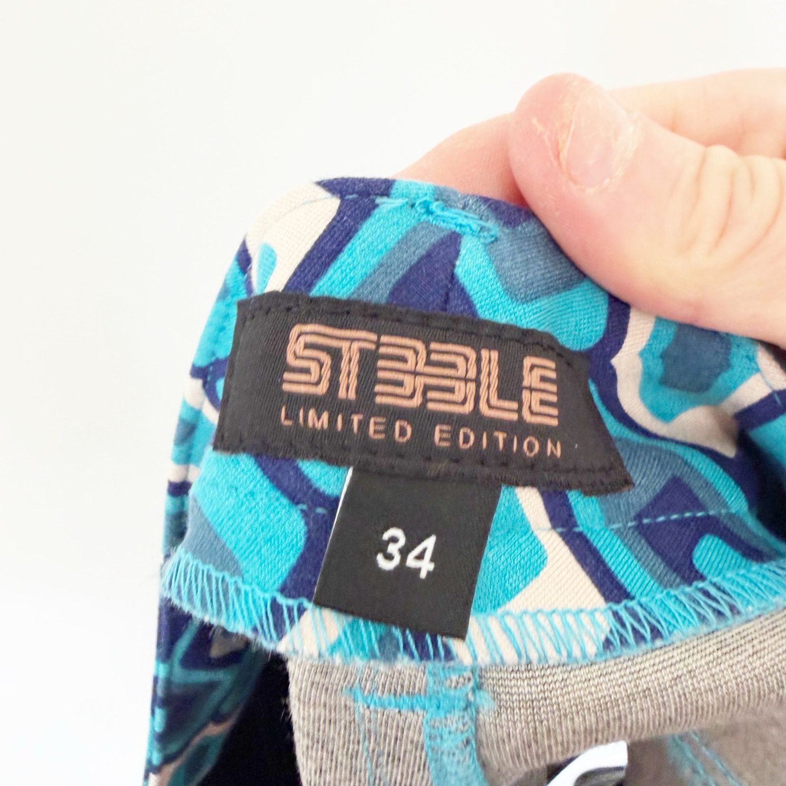 Other ST33LE Limited Edition Blue Printed Flat Front Shorts Sz 34 Size US 34 / EU 50 - 4 Thumbnail