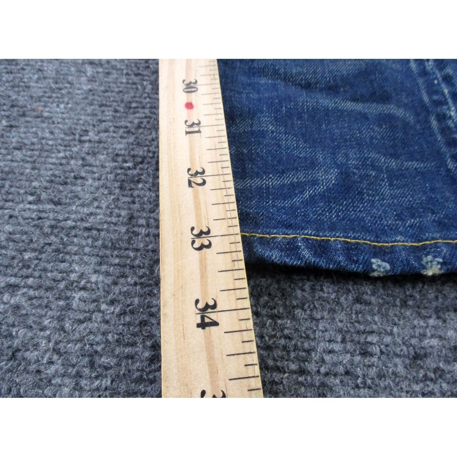 Vintage RRL Ralph Lauren Jeans Men 28 X 32 Denim Selvedge Slim Straight Blue Regular Jeans Mens 28 Size US 28 / EU 44 - 4 Thumbnail