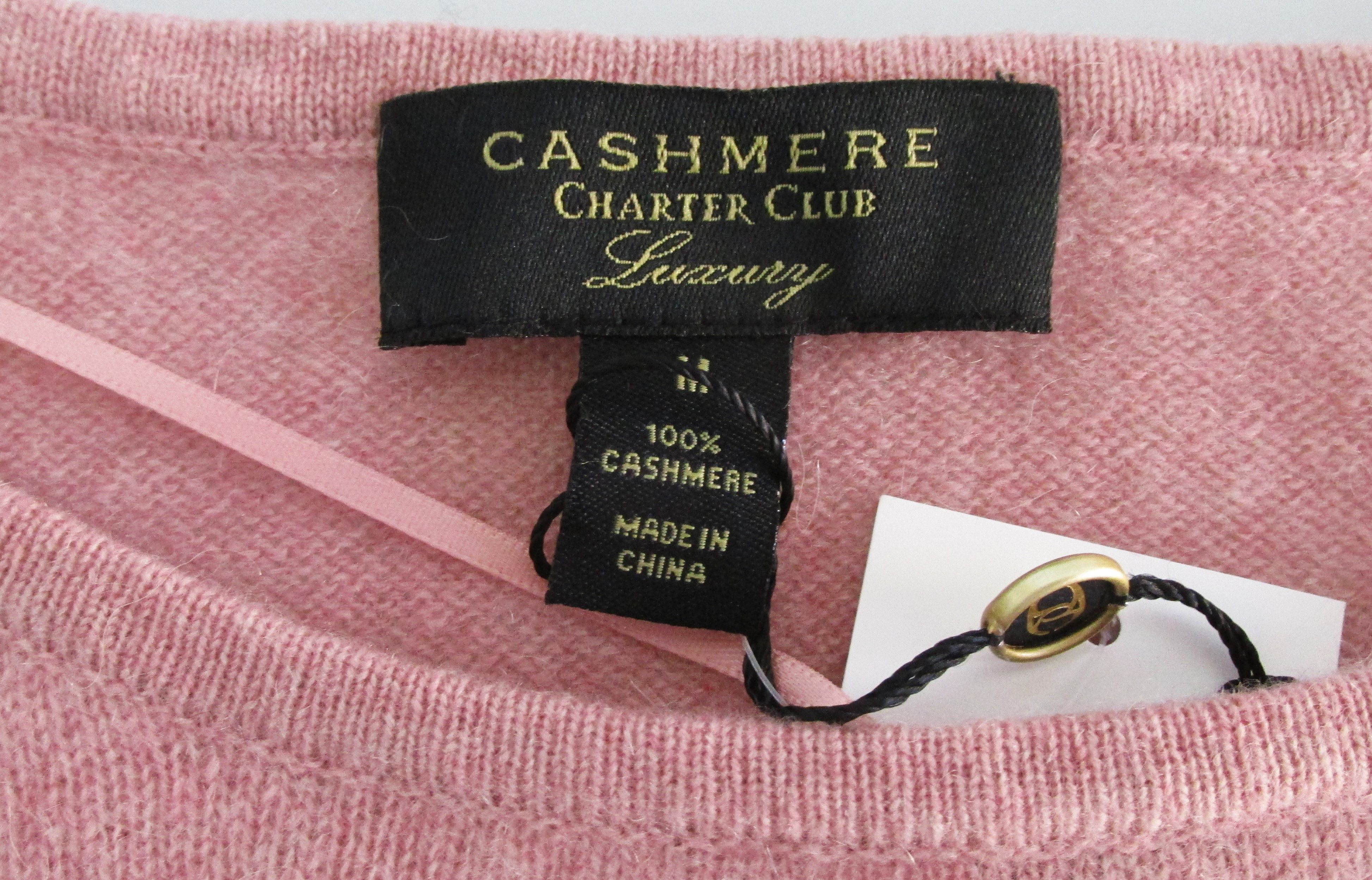 Charter Club Charter Club (NWT) Women's Cashmere Sweater Size Medium Size M / US 6-8 / IT 42-44 - 3 Thumbnail