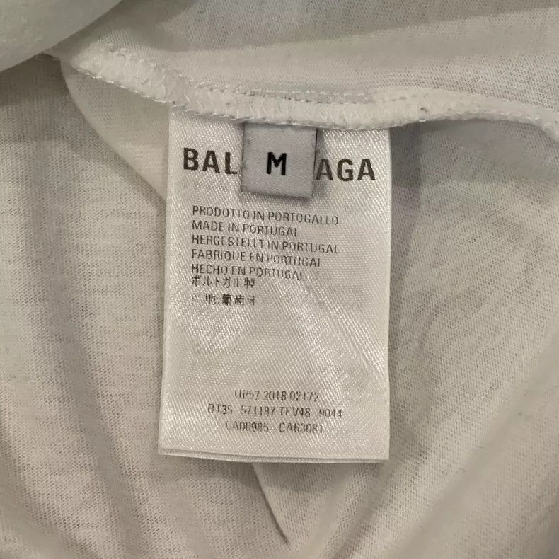 Balenciaga Balenciaga White Lock Logo Short Sleeve 2501-Nextarrow Size US M / EU 48-50 / 2 - 3 Thumbnail