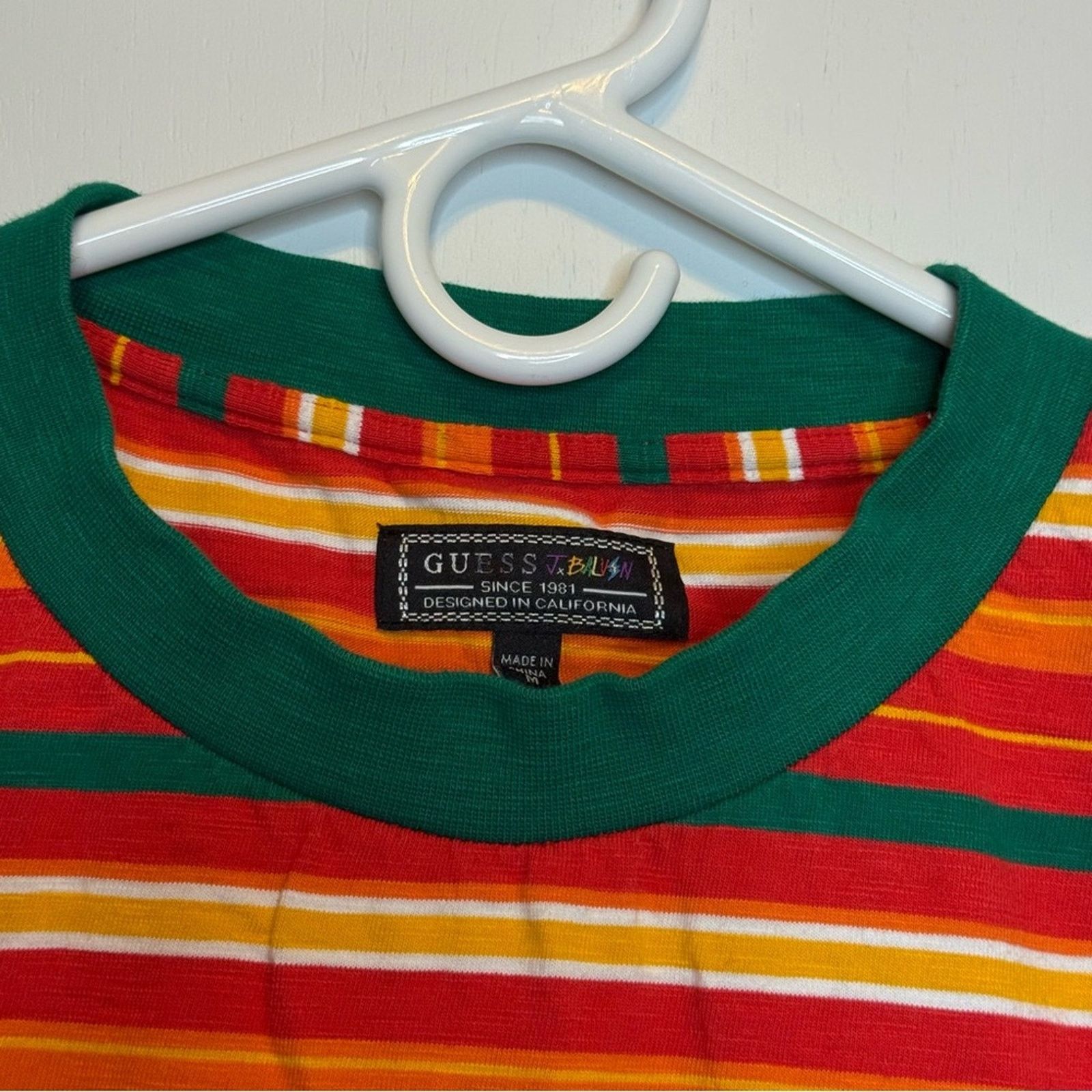 Guess Guess x J Balvin Vibras Tour Stripe Tee Size US M / EU 48-50 / 2 - 3 Thumbnail