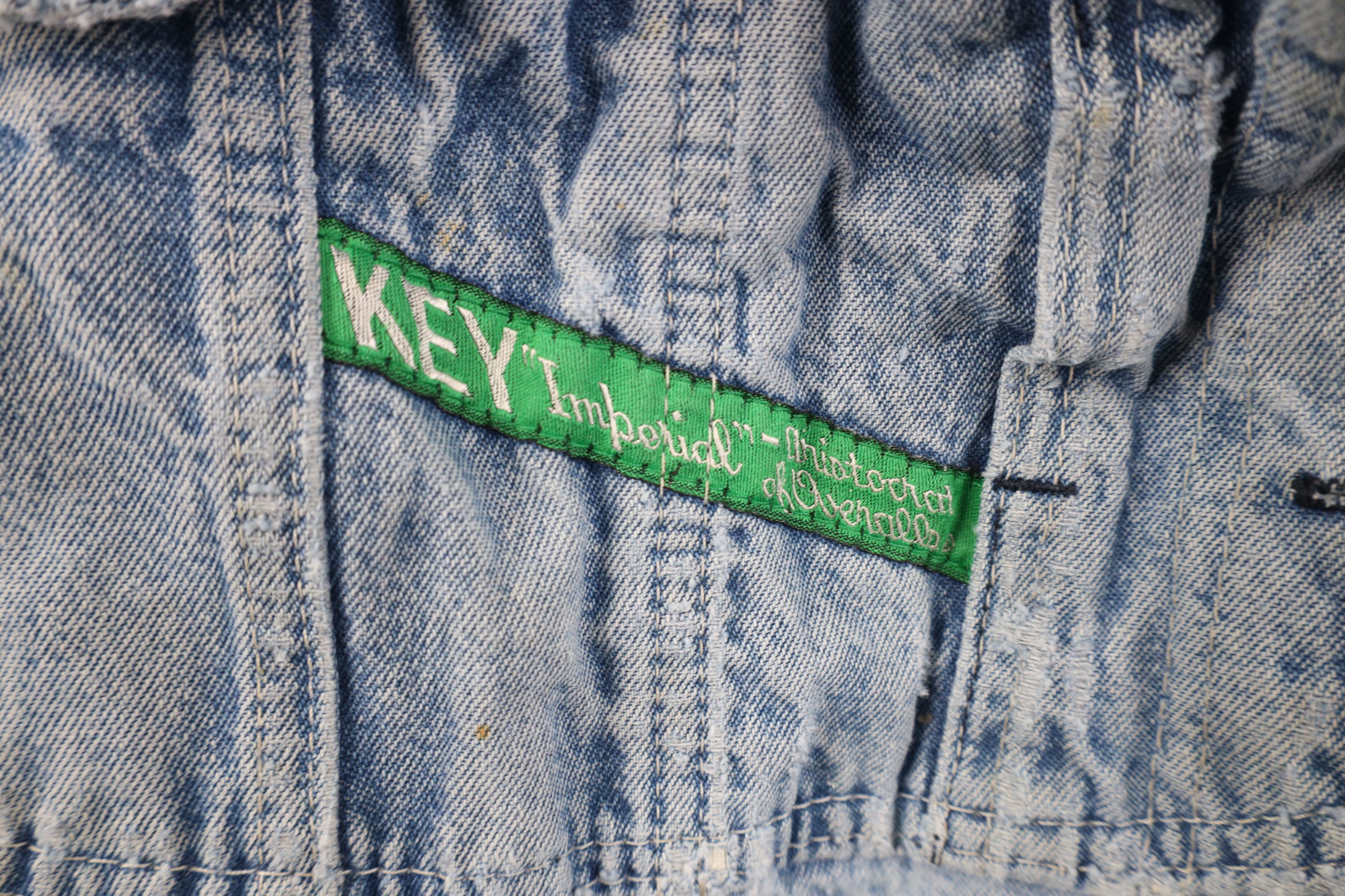 Vintage Vintage 90s Y2K Streetwear Thrashed Wide Leg Denim Overalls Size US 42 / EU 58 - 12 Thumbnail