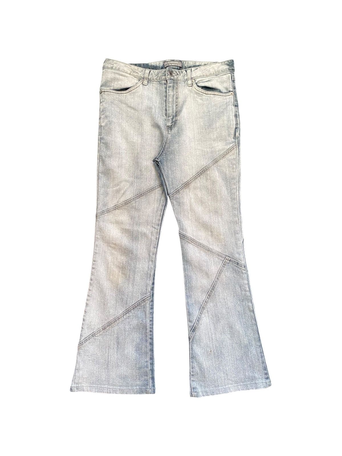 Japanese Brand Joueroux Echecs Flared Patchwork Denim Size US 30 / EU 46 - 1 Thumbnail