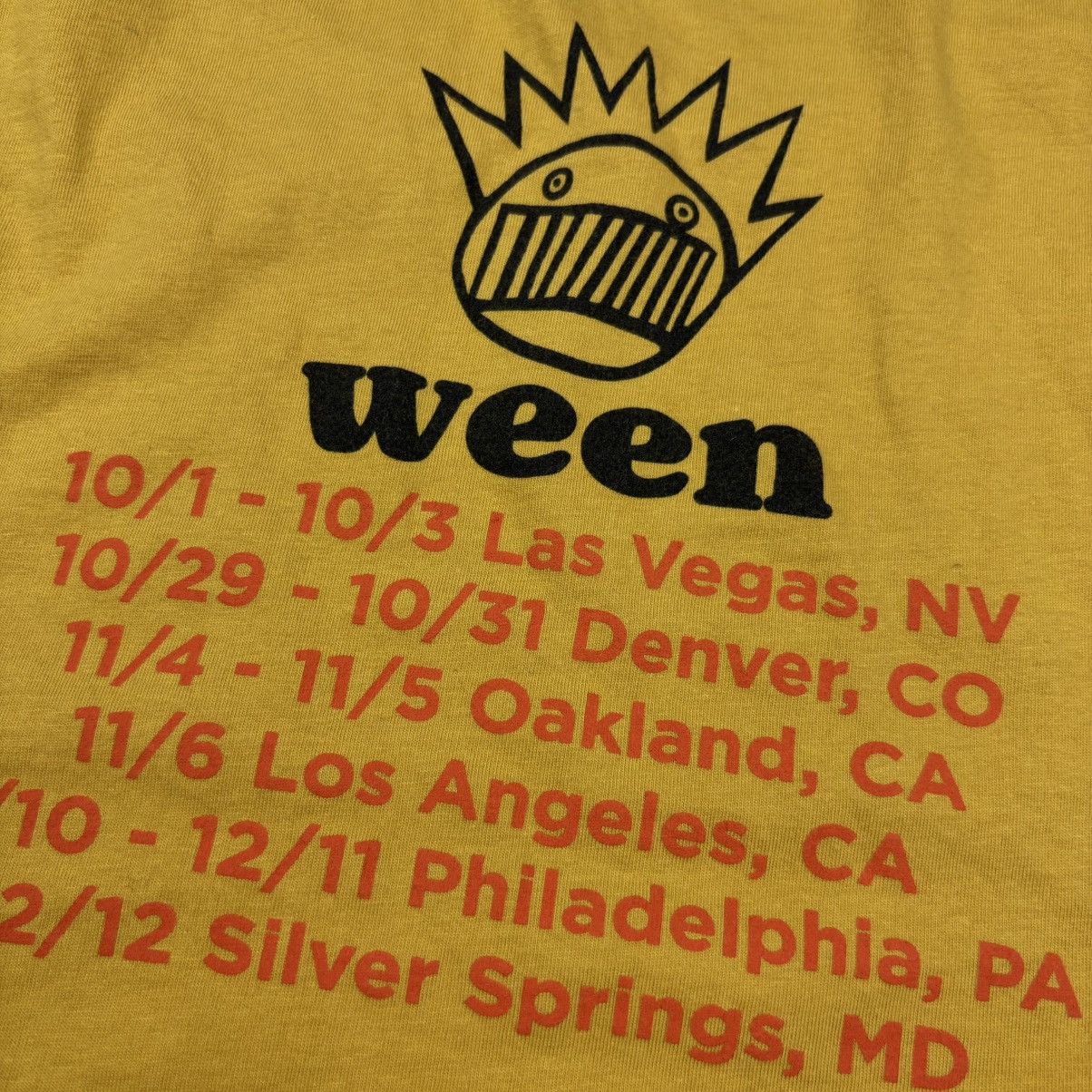 Band Tees Original Ween – Tour Tee late 2010’s Size US XL / EU 56 / 4 - 5 Thumbnail