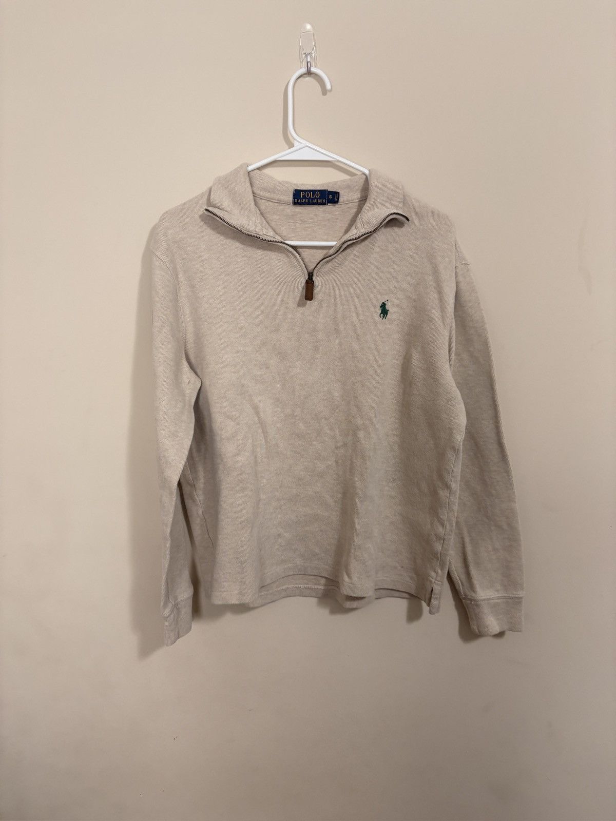 Polo Ralph Lauren Beige Ralph Lauren Quarter Zip Size US S / EU 44-46 / 1 - 1 Thumbnail