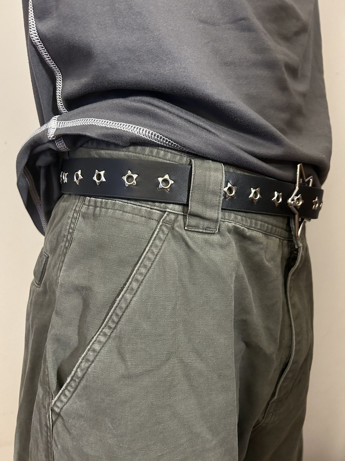Japanese Brand C2 - Star Buckle Grommet Belt Size ONE SIZE - 6 Thumbnail