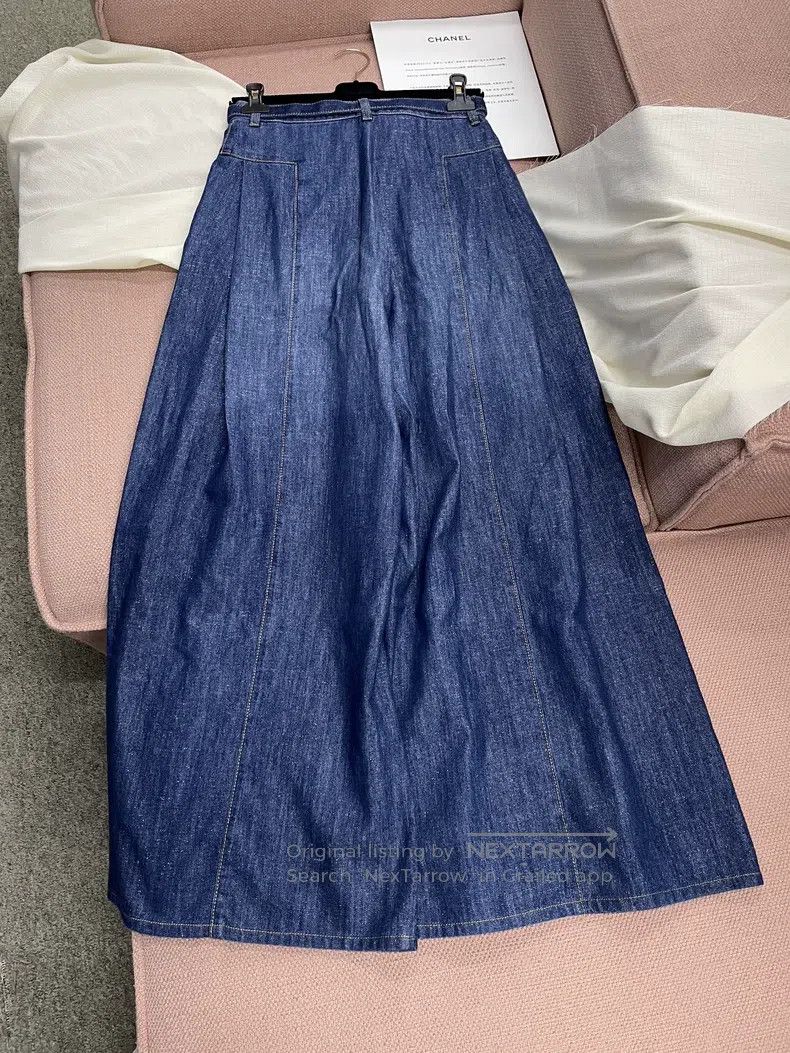 Chanel Chanel Blue wide-leg jeans and trousers Size 42" / US 20 - 3 Thumbnail