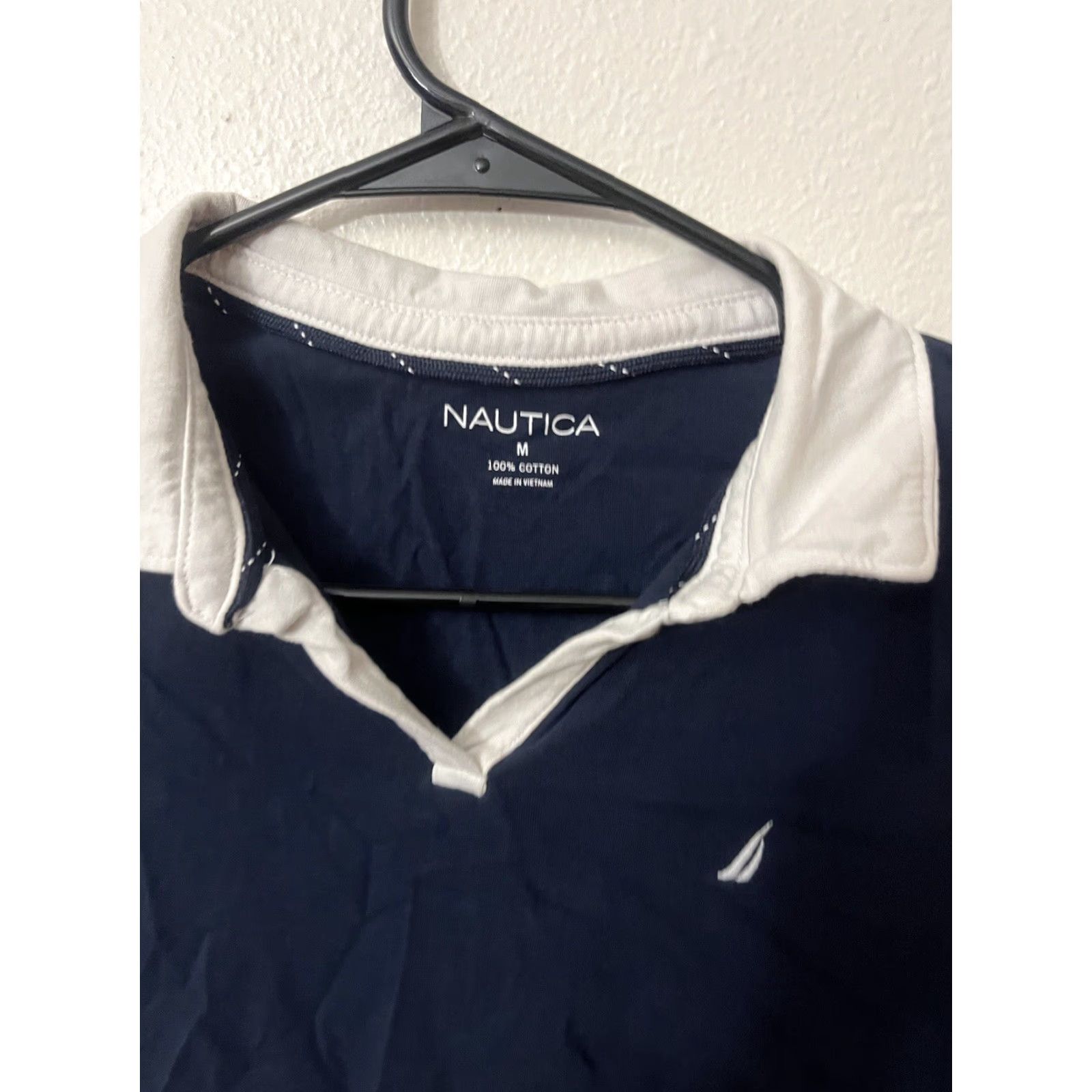 Nautica VINTAGE Nautica Polo Shirt Womens Medium Sleeveless Casual Outdoor Lightweight Cotton Navy Golf Size M / US 6-8 / IT 42-44 - 2 Thumbnail