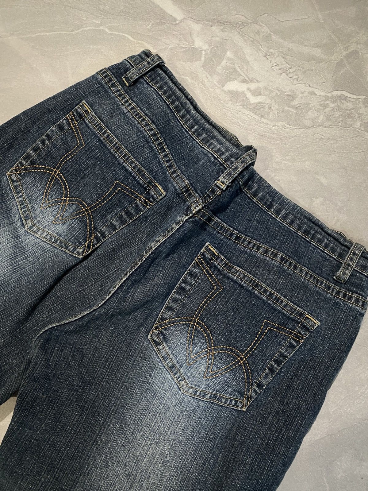 Japanese Brand Gothic Flared Dark Japanese Grunge Jean 90s Size US 30 / EU 46 - 3 Thumbnail