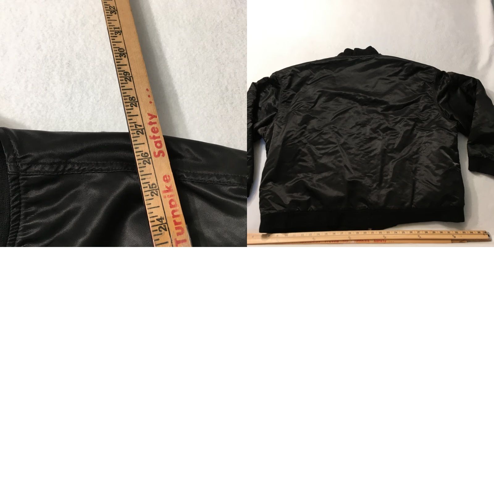 Vintage VINTAGE Swingster Bomber Jacket - 2XL Satin Nylon Black - Graybar Team Safety Police Security Embroidered Logo 80s 90s Mens Size US XXL / EU 58 / 5 - 8 Thumbnail
