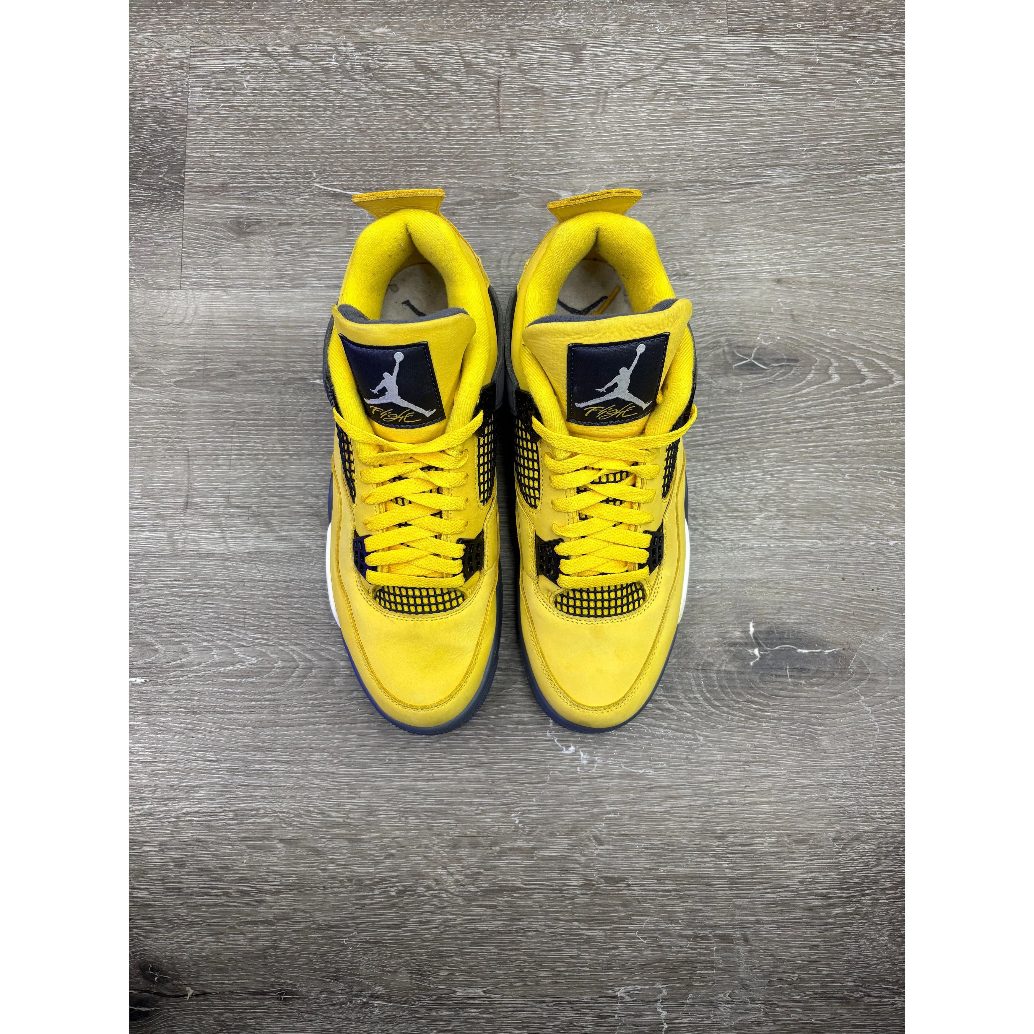Jordan Brand Air Jordan 4 Retro "Lightning" (2021) **PRE-OWNED** Size US 7 / EU 40 - 3 Thumbnail