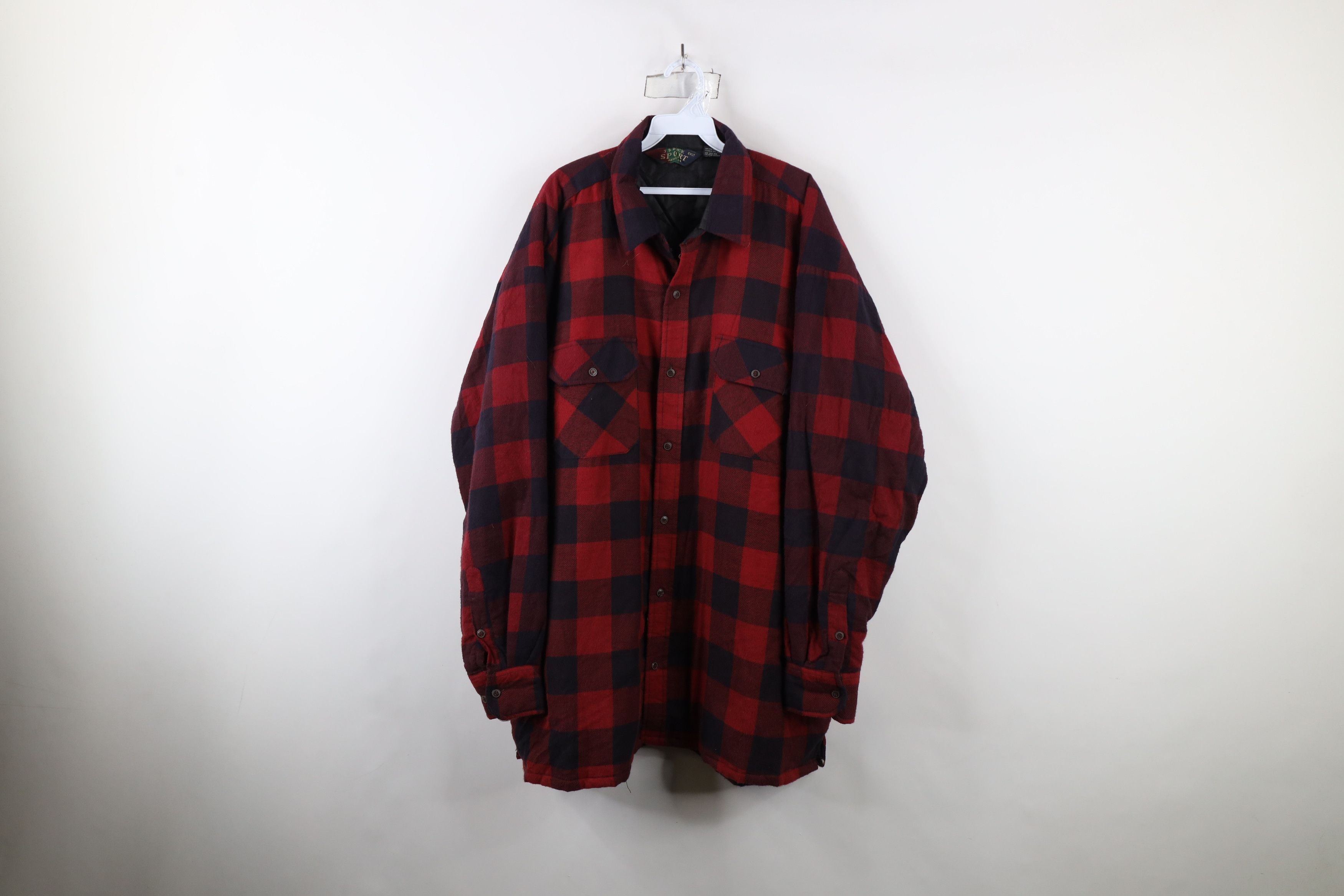 Vintage Vintage 90s Streetwear Flannel Button Shirt Jacket Jac Shirt Size US XXL / EU 58 / 5 - 1 Thumbnail