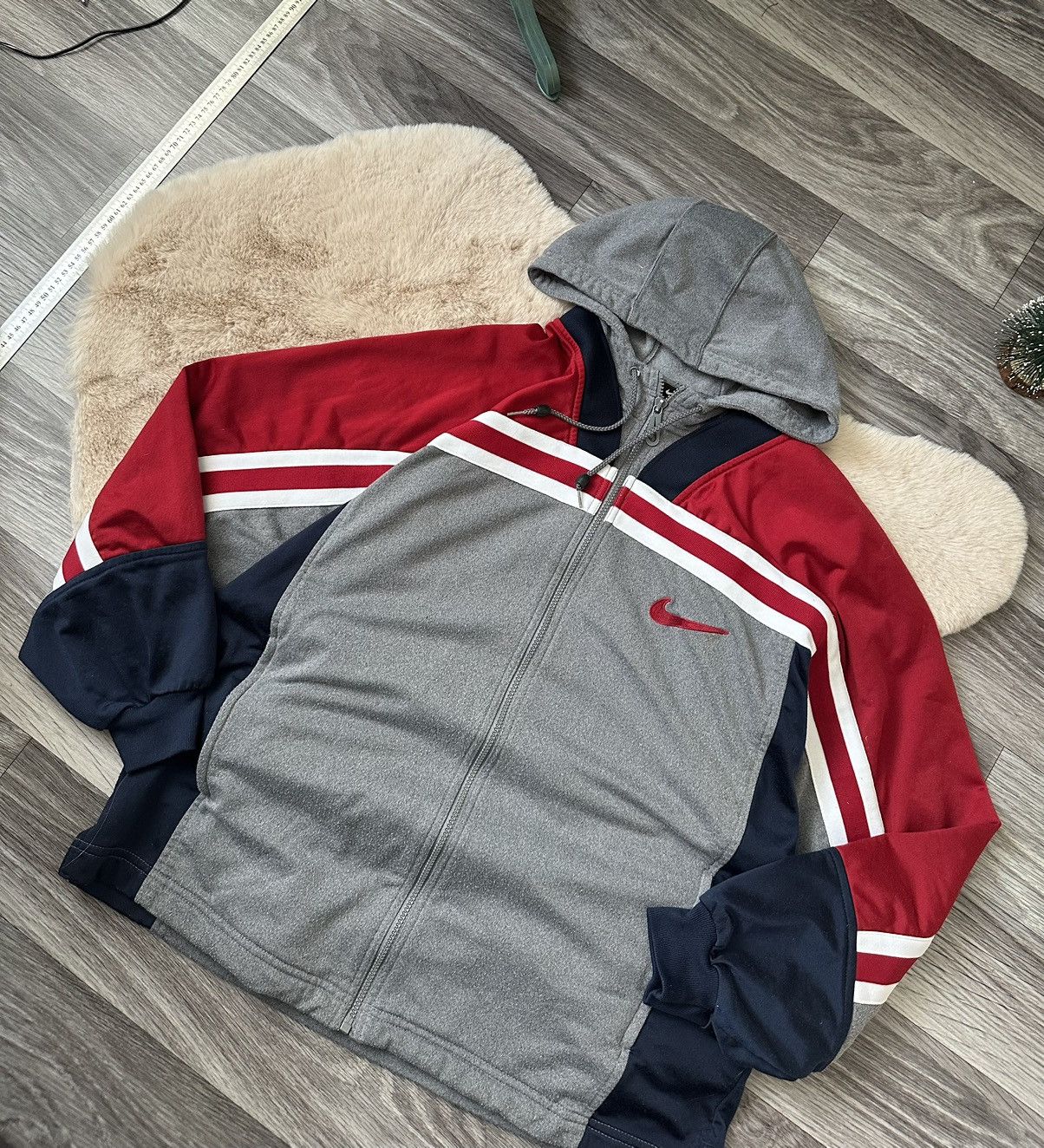 Nike Nike Vintage Big Logo Zip Hoodie BoxFit Oversize y2k 90s Size US M / EU 48-50 / 2 - 6 Thumbnail