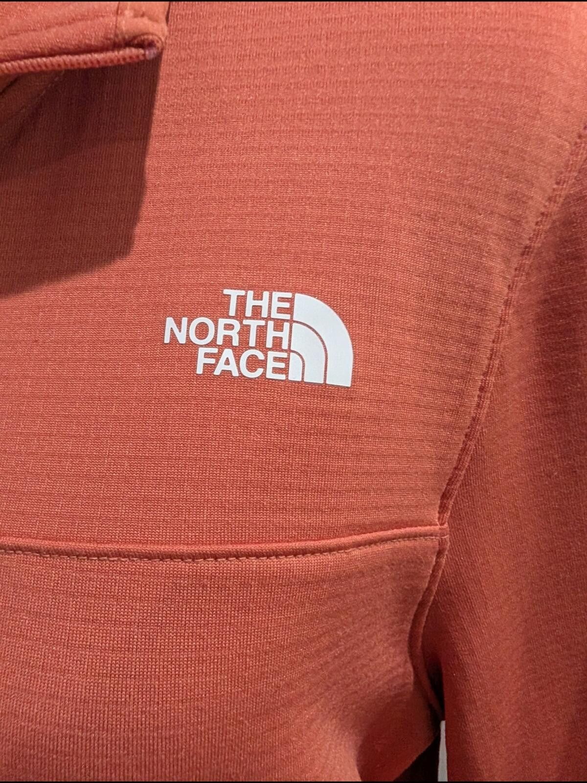 The North Face The North Face Women's Pullover Quarter-Zip Sweater - Rust Size L / US 10 / IT 46 - 3 Thumbnail