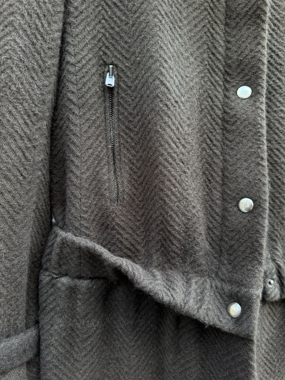 Veronique Branquinho Veronique Branquinho AW01 Waist-Cinched Draped Angora Coat Size S / US 4 / IT 40 - 5 Thumbnail