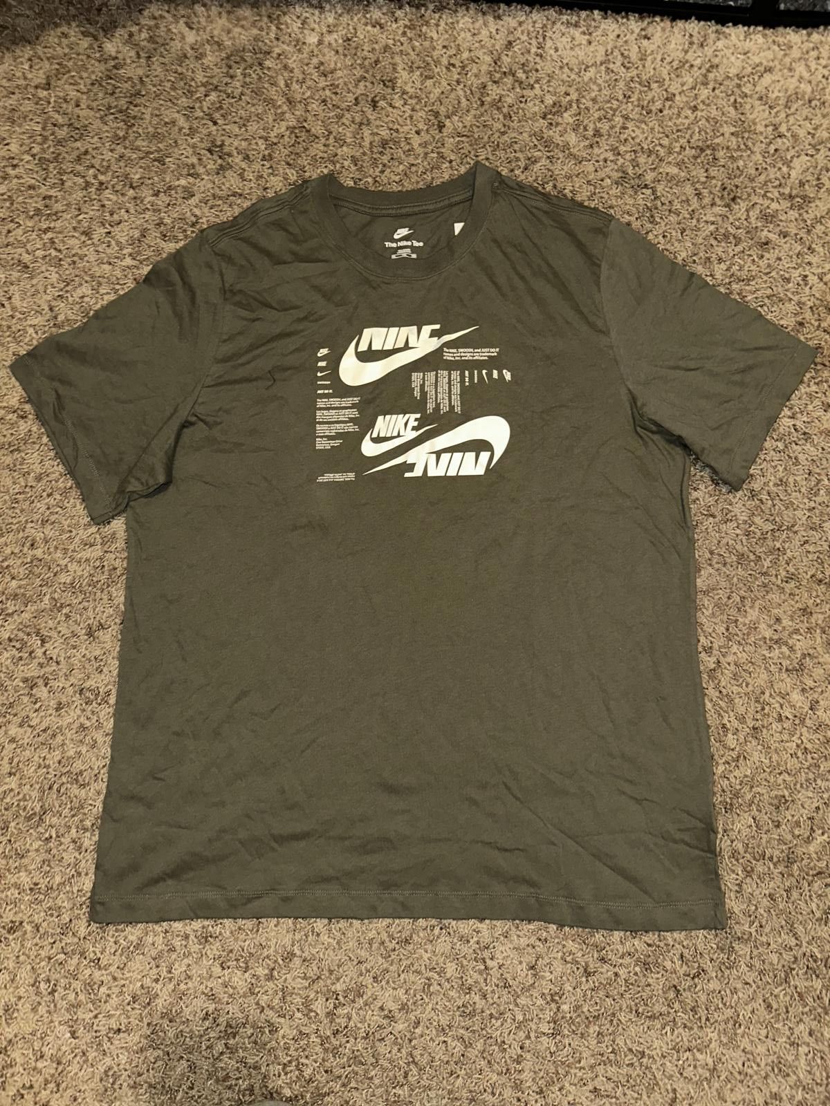 Nike Nike Men’s Club Essential Logo Olive Shirt Size US XXL / EU 58 / 5 - 1 Thumbnail