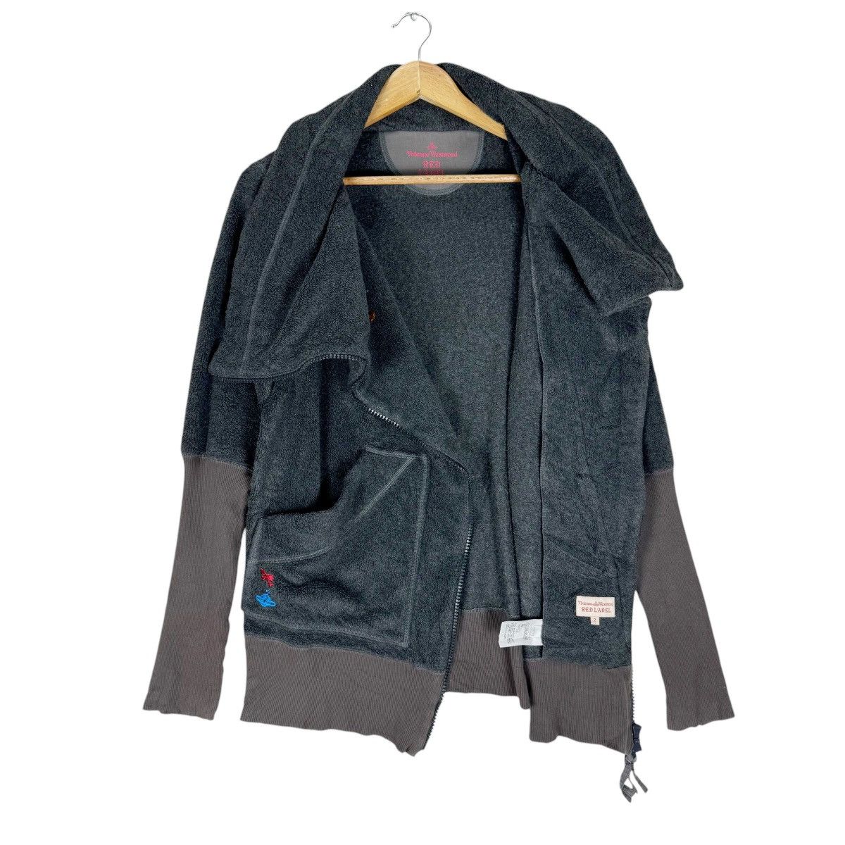 Vivienne Westwood 🌟VIVIENNE WESTWOOD RED LABEL ASYMMETRIC FLEECE JACKET Size M / US 6-8 / IT 42-44 - 7 Thumbnail