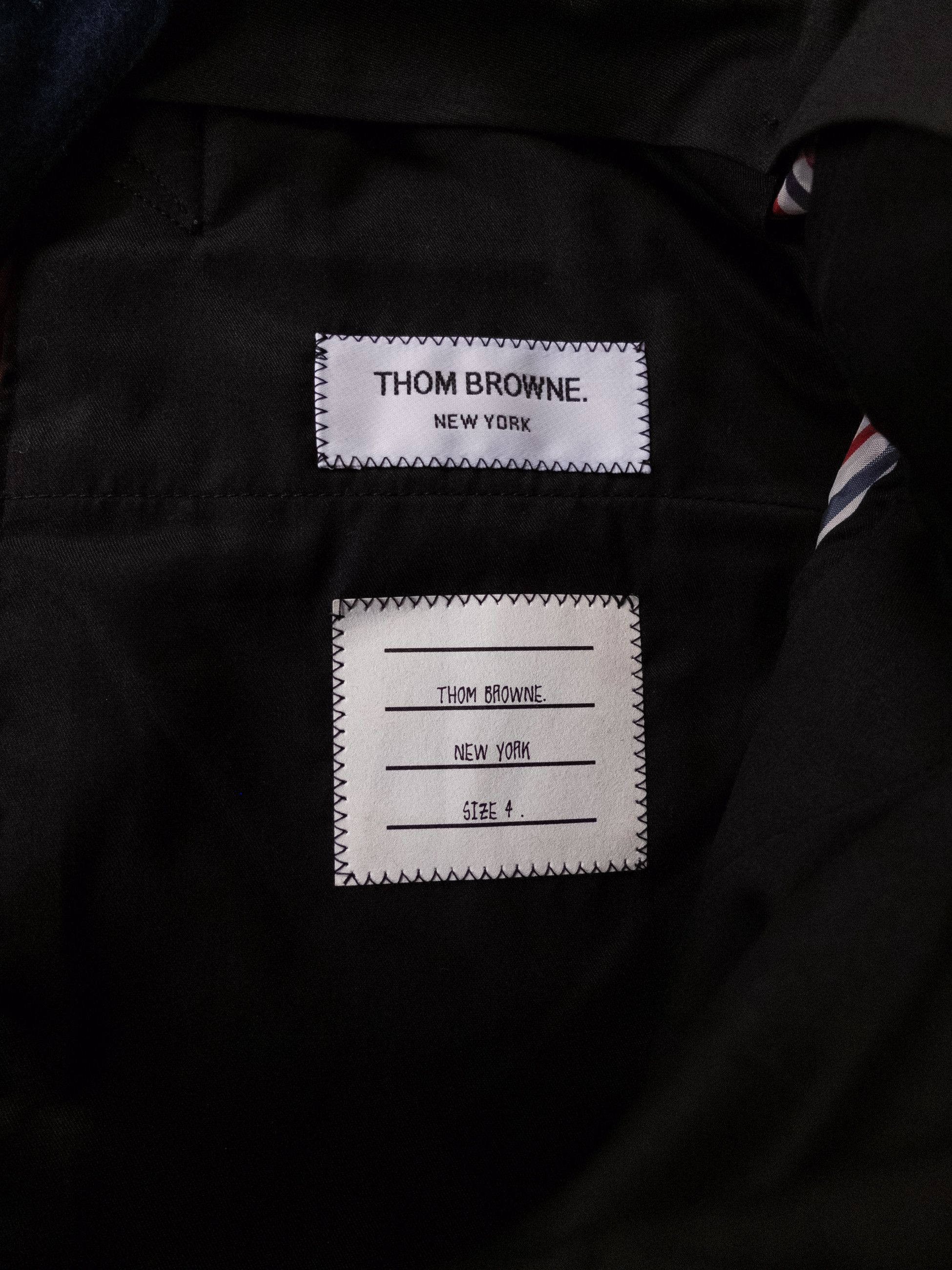 Thom Browne THOM BROWNE blue navy flannel wool pants trousers 4 XL Size US 36 / EU 52 - 9 Thumbnail
