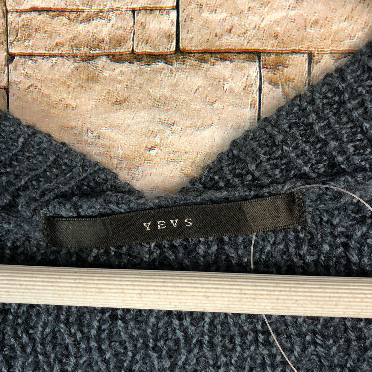 Homespun Knitwear × Japanese Brand Vevs Dark Blue Knitwear cardigan #A1087 Size L / US 10 / IT 46 - 8 Thumbnail