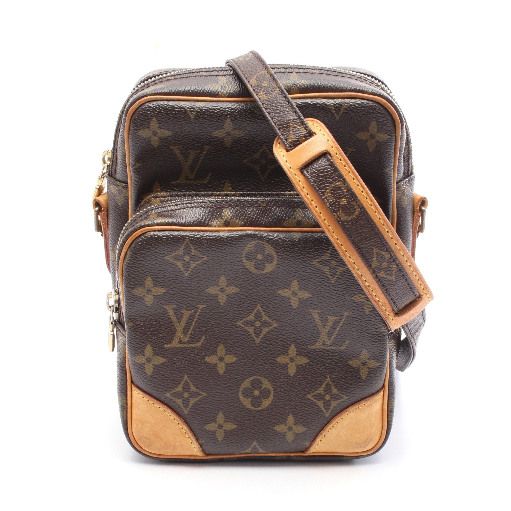 Louis Vuitton Louis Vuitton Amazon Monogram Shoulder Bag Leather Brown Size ONE SIZE - 1 Thumbnail